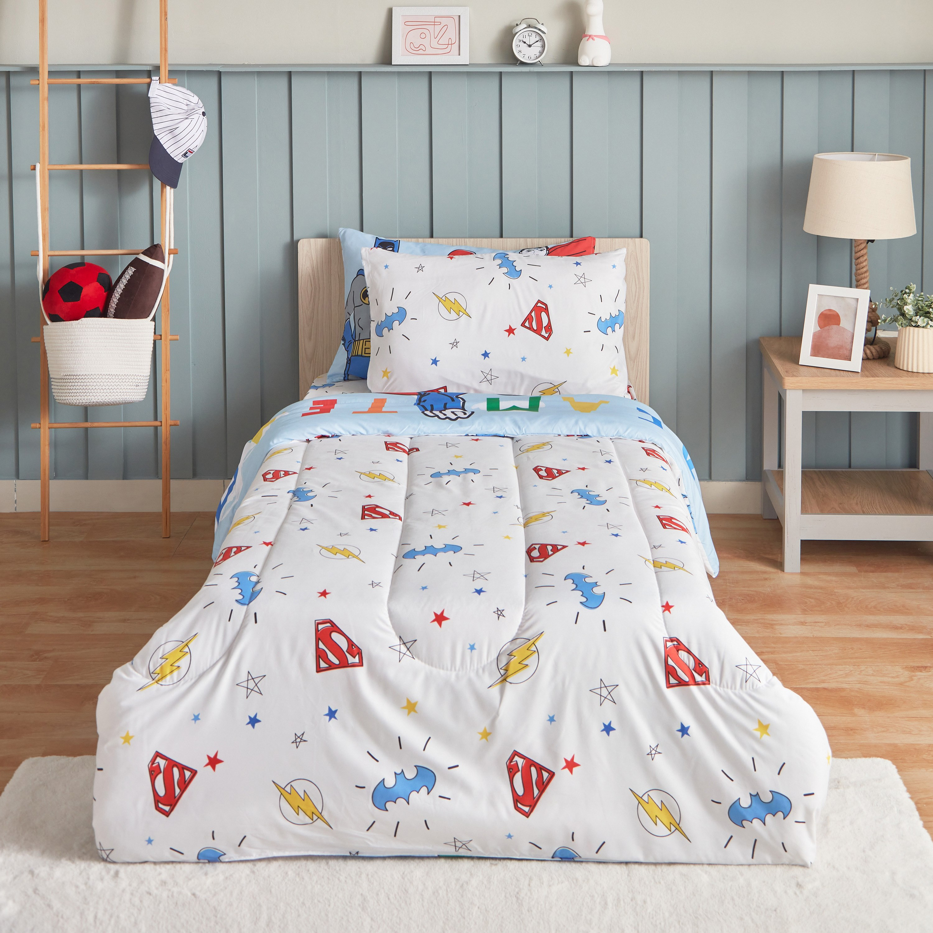 طقم لحاف مزدوج قطعتين من جاستيس ليج - 160x220 سم-hbxhomeware-hbxkidsandyouth-image-3