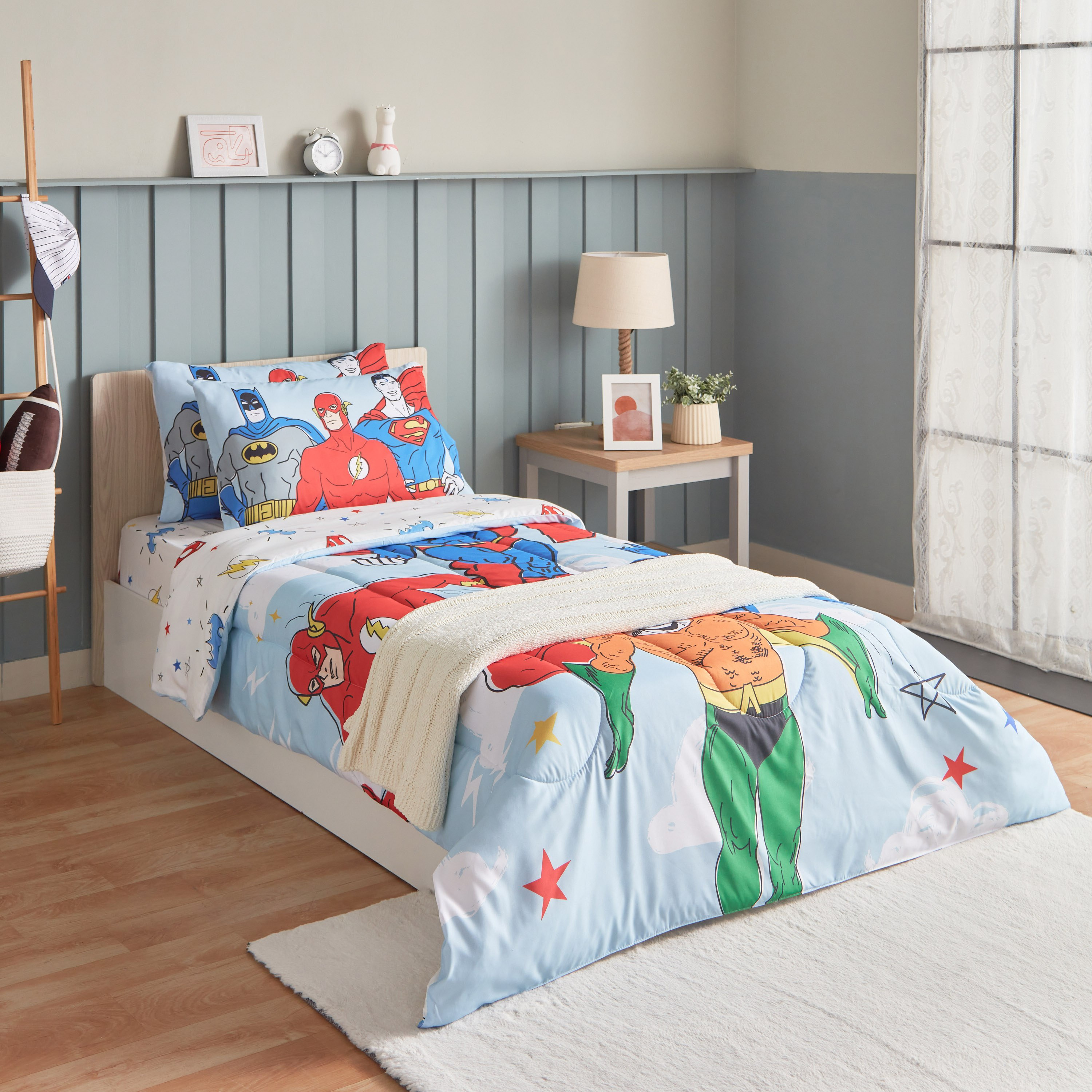 طقم لحاف مزدوج قطعتين من جاستيس ليج - 160x220 سم-hbxhomeware-hbxkidsandyouth-image-9