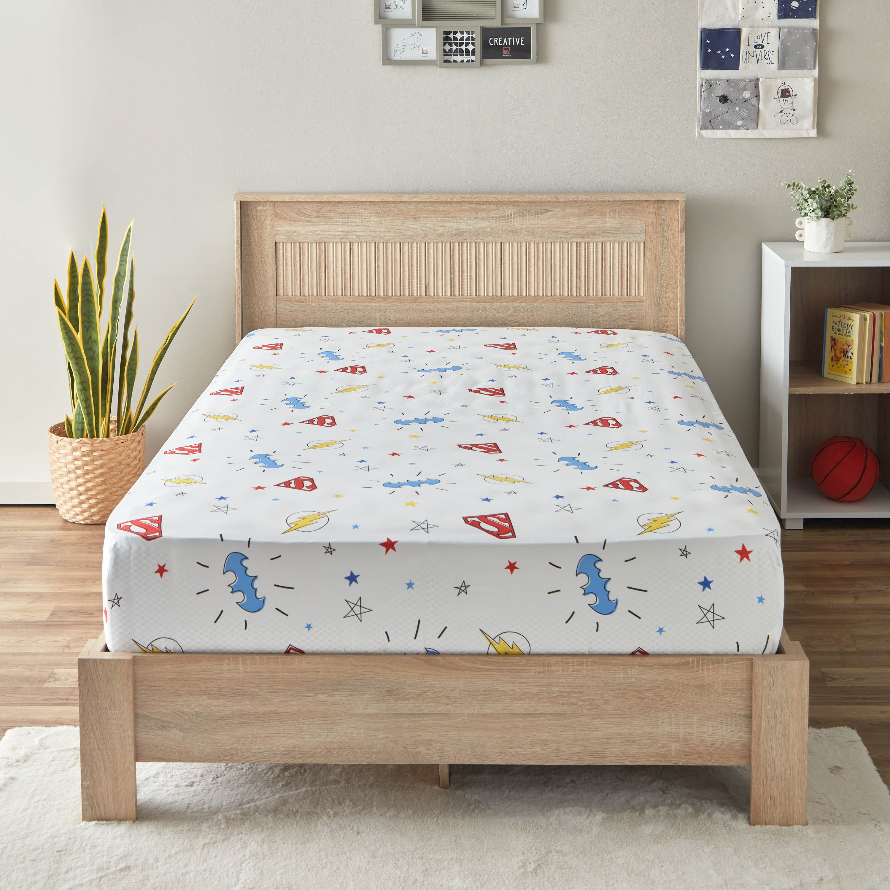 شرشف مطاطي توين من جاستيس ليج - 120x200+25 سم-hbxhomeware-hbxkidsandyouth-image-2