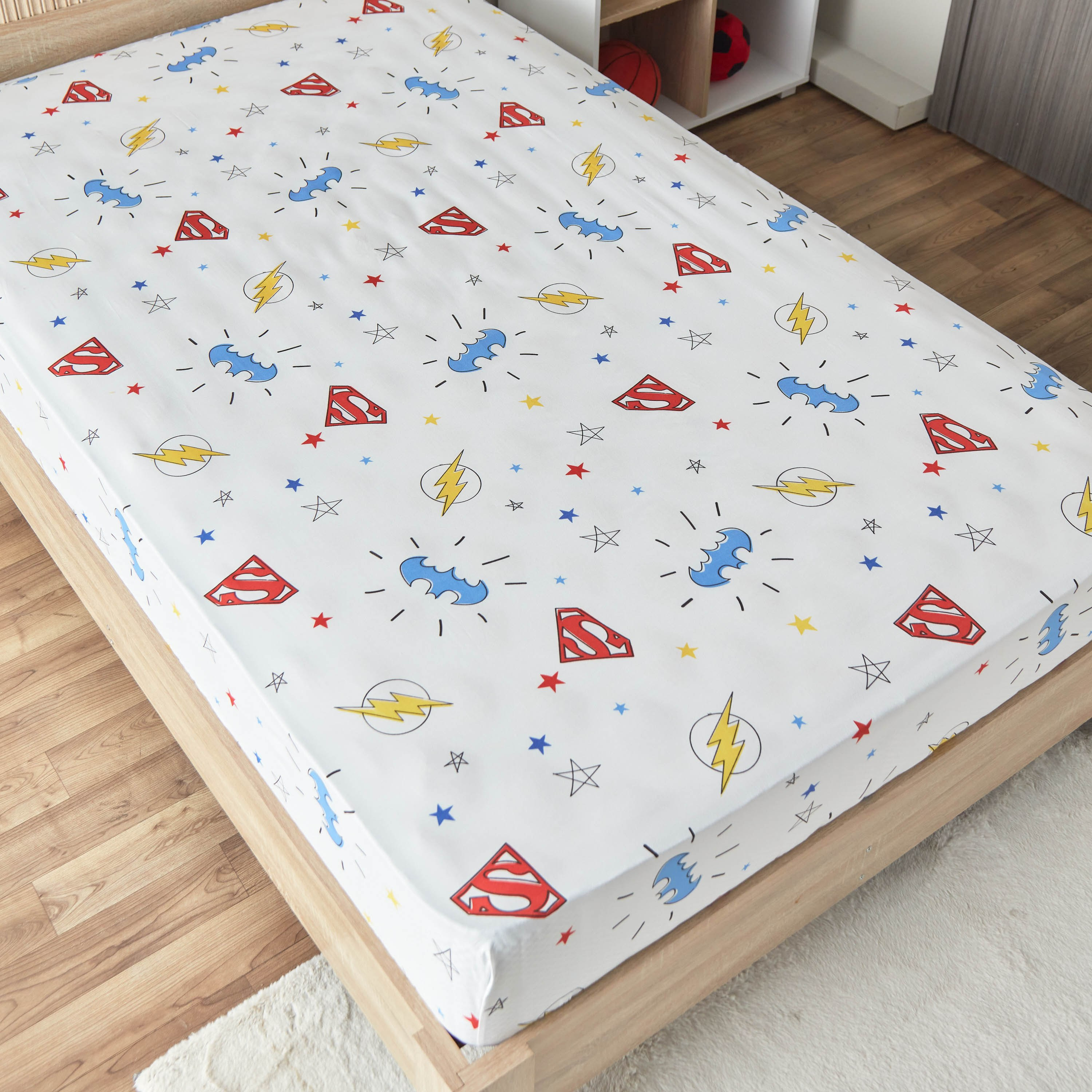 شرشف مطاطي توين من جاستيس ليج - 120x200+25 سم-hbxhomeware-hbxkidsandyouth-image-3