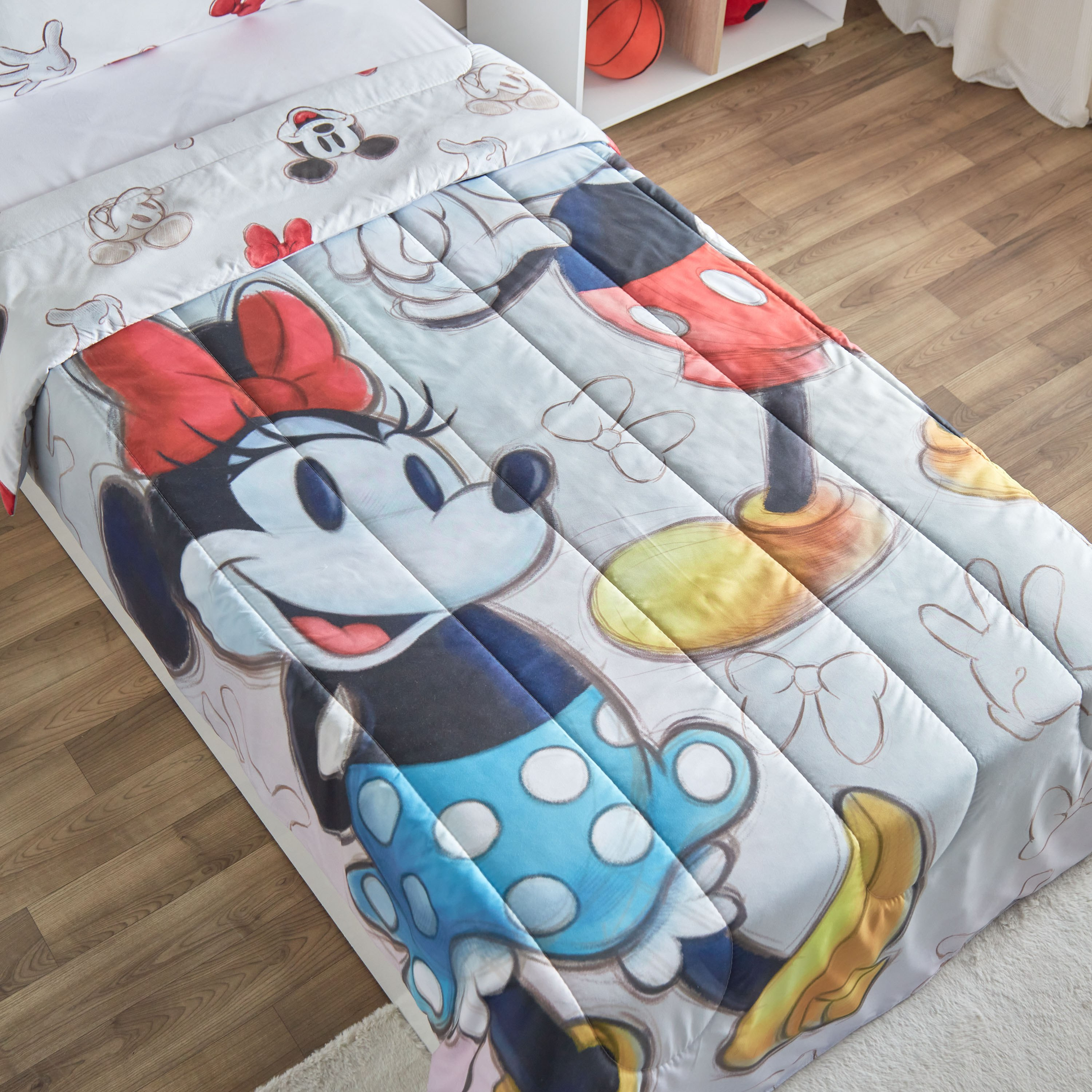 طقم لحاف فردي قابل للانعكاس قطعتين بطبعات ميكي ماوس - 160x220 سم-hbxhomeware-hbxkidsandyouth-image-5