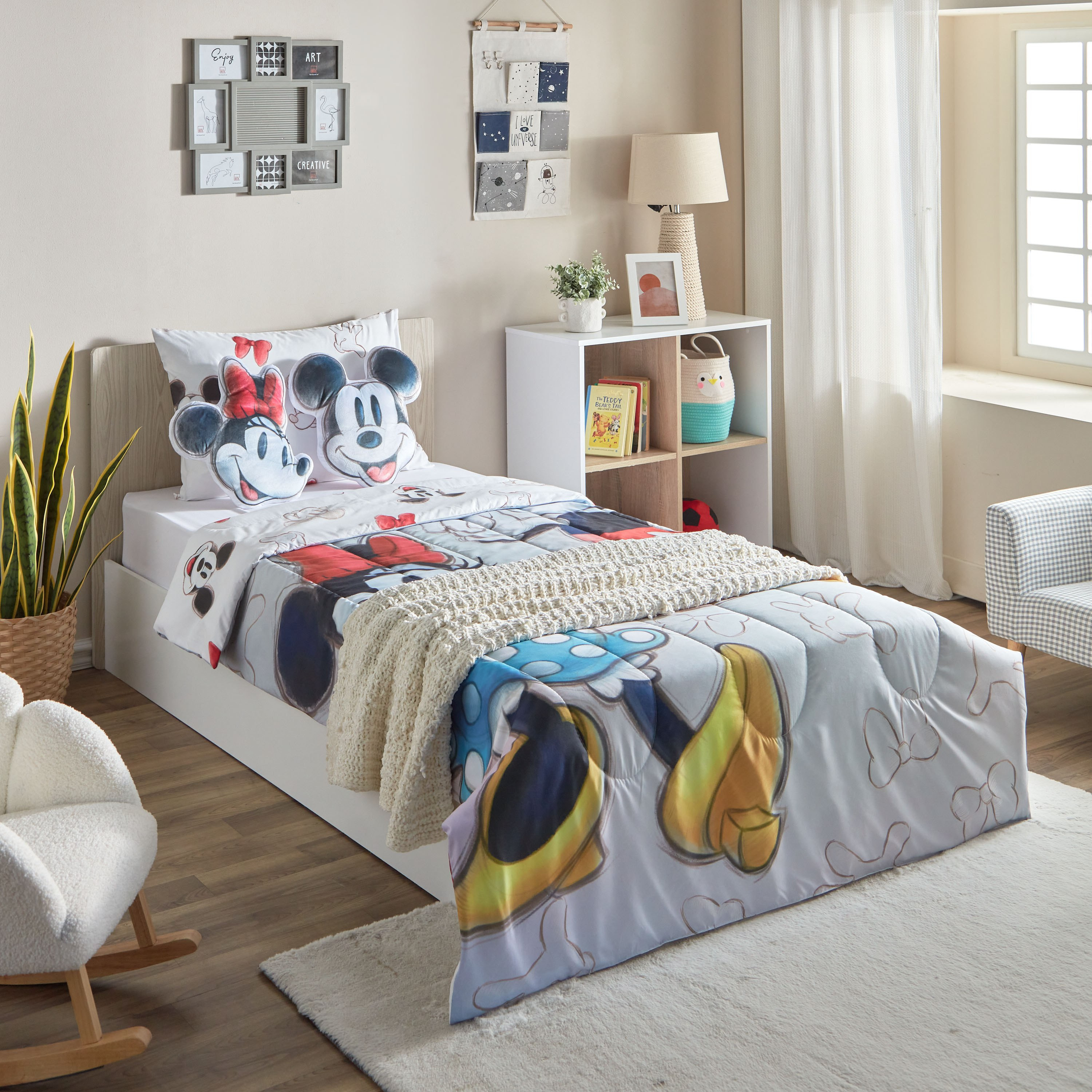 طقم لحاف فردي قابل للانعكاس قطعتين بطبعات ميكي ماوس - 160x220 سم-hbxhomeware-hbxkidsandyouth-image-8