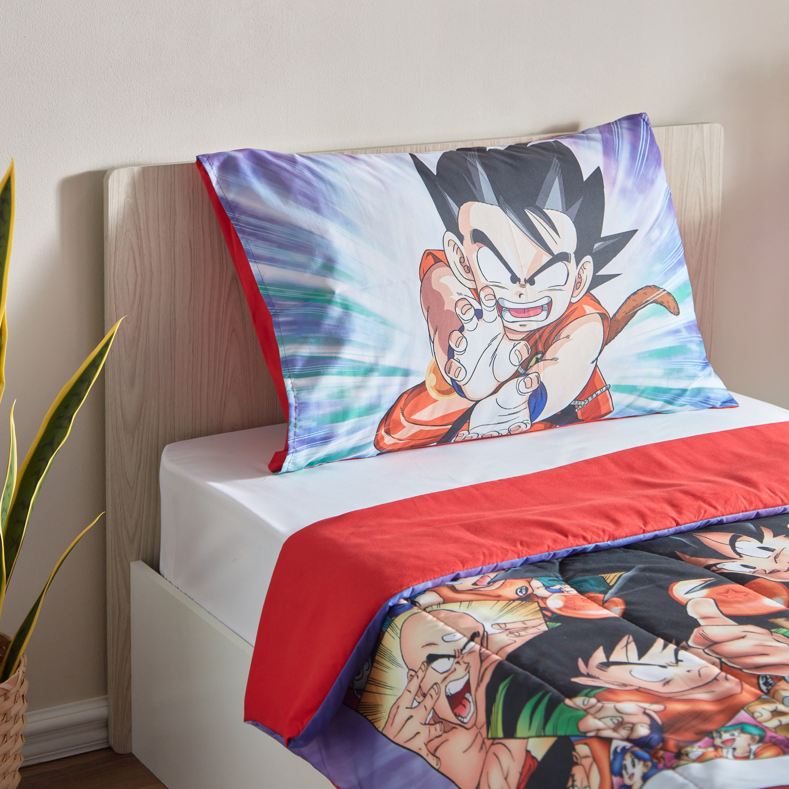 طقم لحاف فردي قطعتين بطبعات دراجون بول زد - 135x220 سم-hbxhomeware-hbxkidsandyouth-image-3