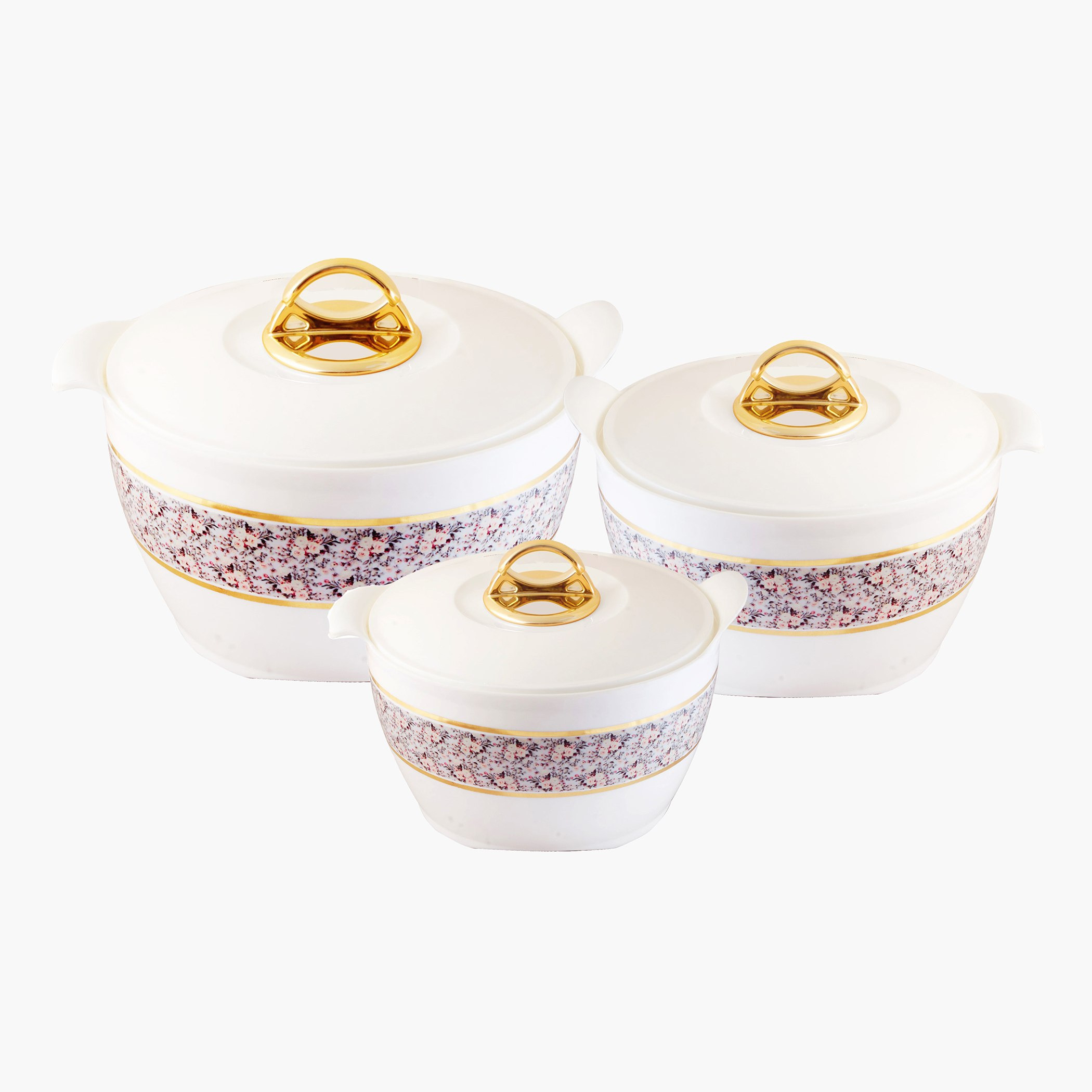 طقم كسرولة عازلة 3 قطع من أوليفيا بريميوم-hbxdecorandfurnishings-tabletop-serveware-image-1