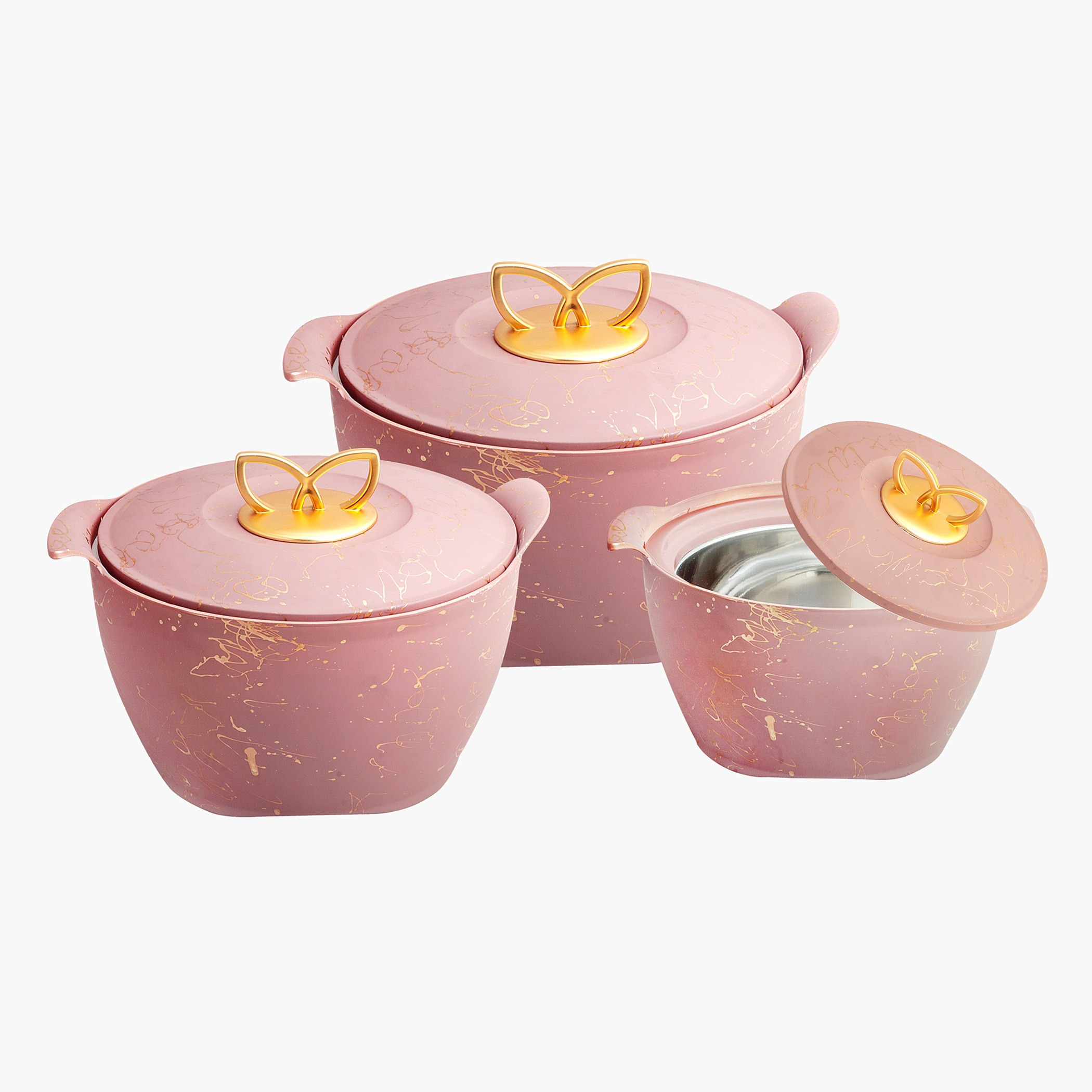 طقم كسرولة عازلة 3 قطع من نيكسس-hbxdecorandfurnishings-tabletop-serveware-image-1