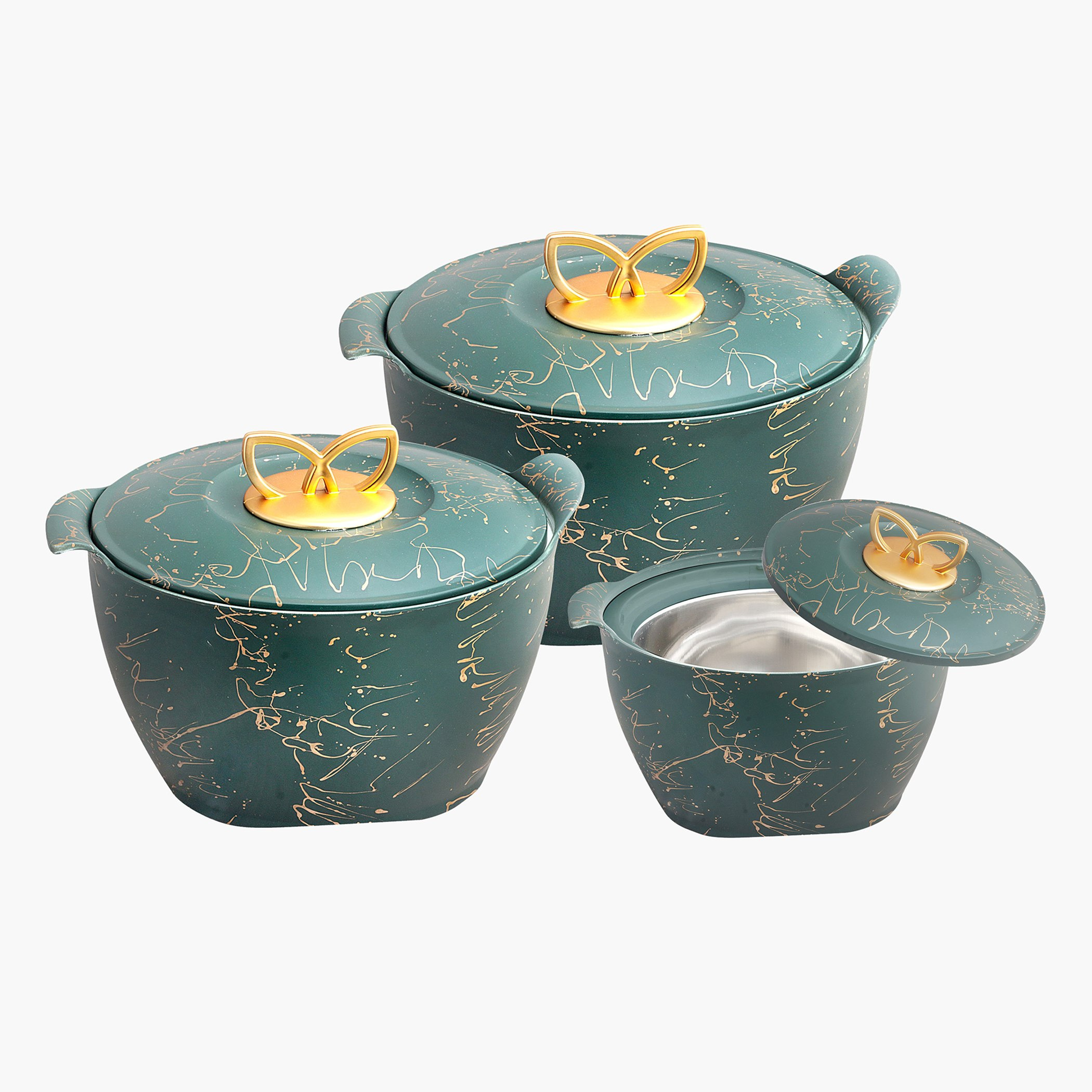 طقم كسرولة عازلة 3 قطع من نيكسس-hbxdecorandfurnishings-tabletop-serveware-image-3