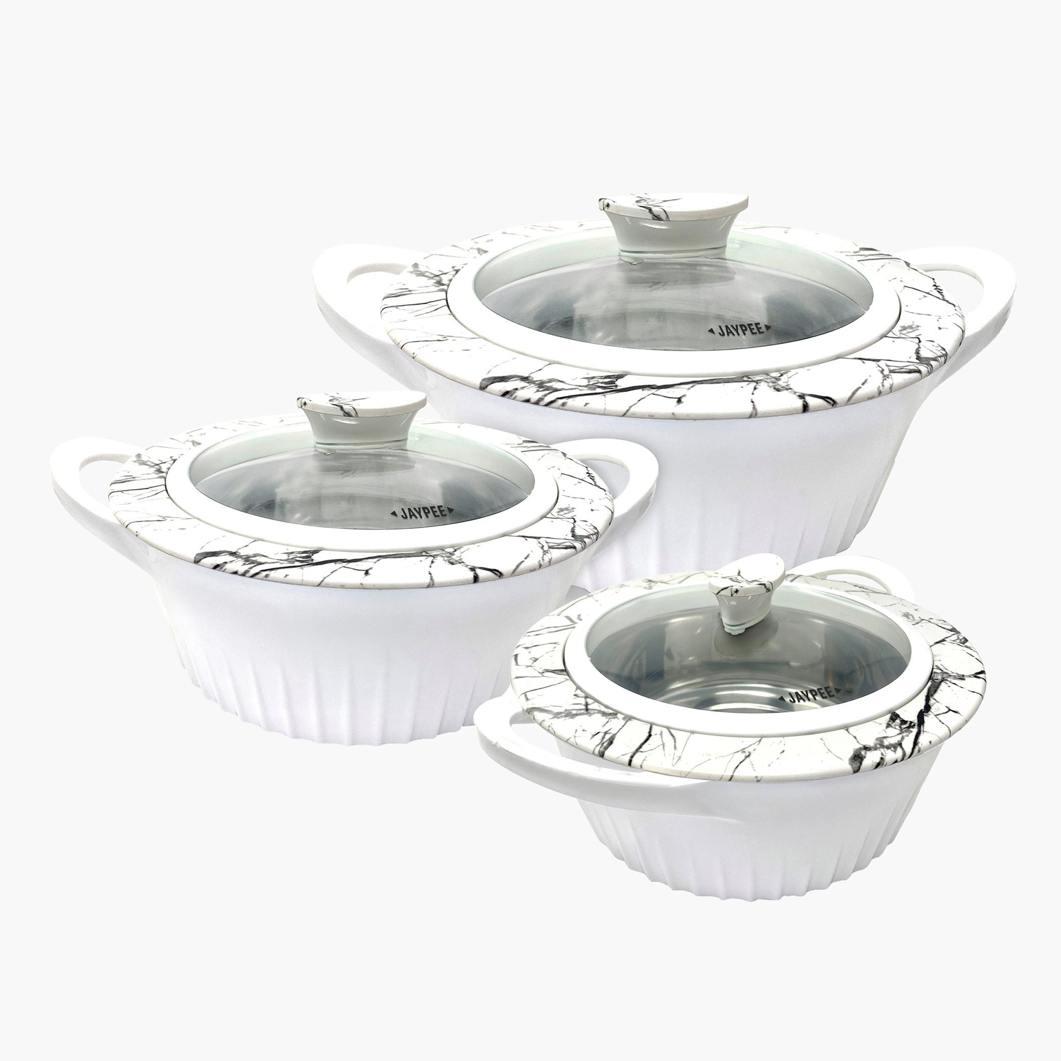 طقم كسرولة بغطاء زجاج 3 قطع من أوليوود-hbxdecorandfurnishings-tabletop-serveware-image-1
