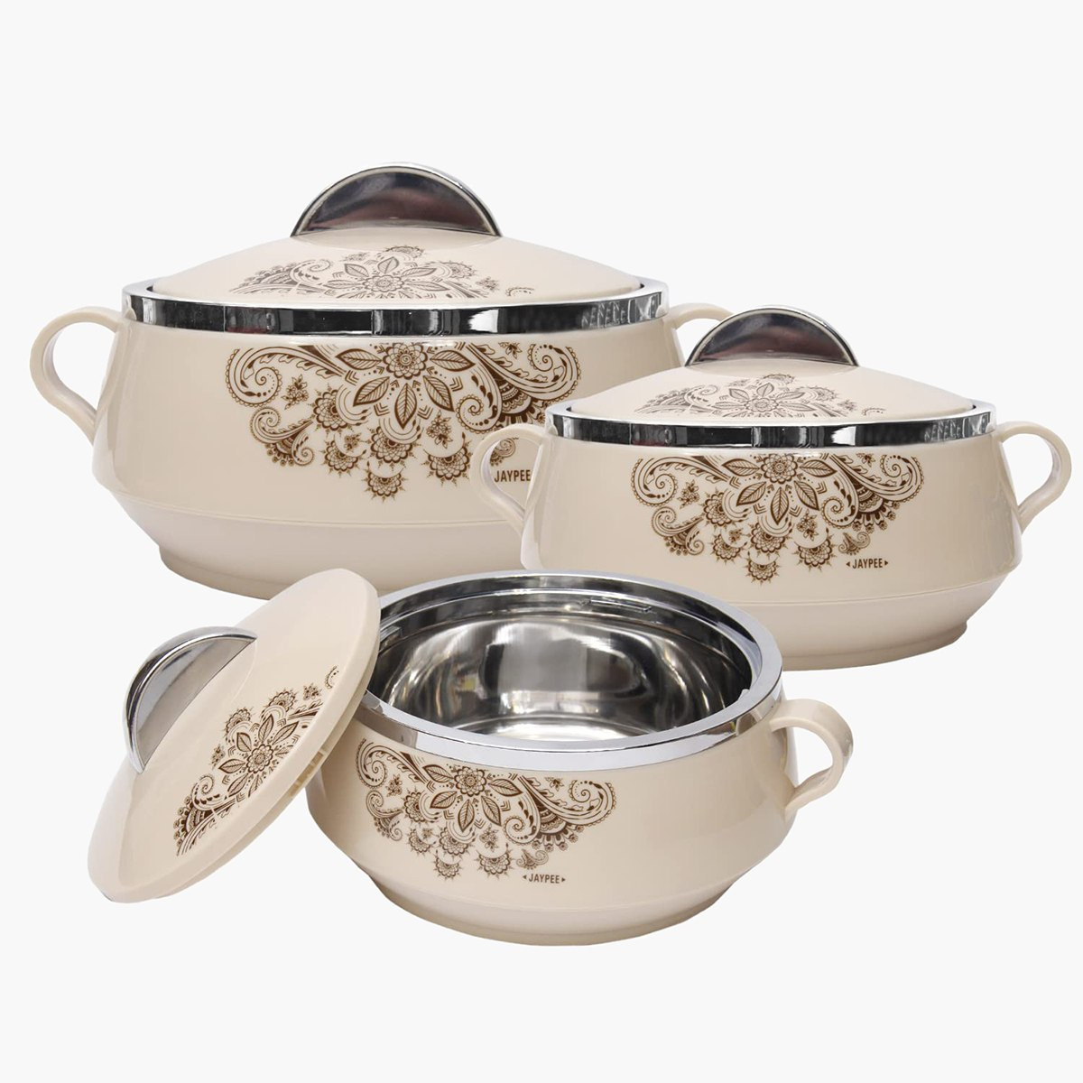 طقم كسرولة 3 قطع من فلورينا-hbxdecorandfurnishings-tabletop-serveware-image-1