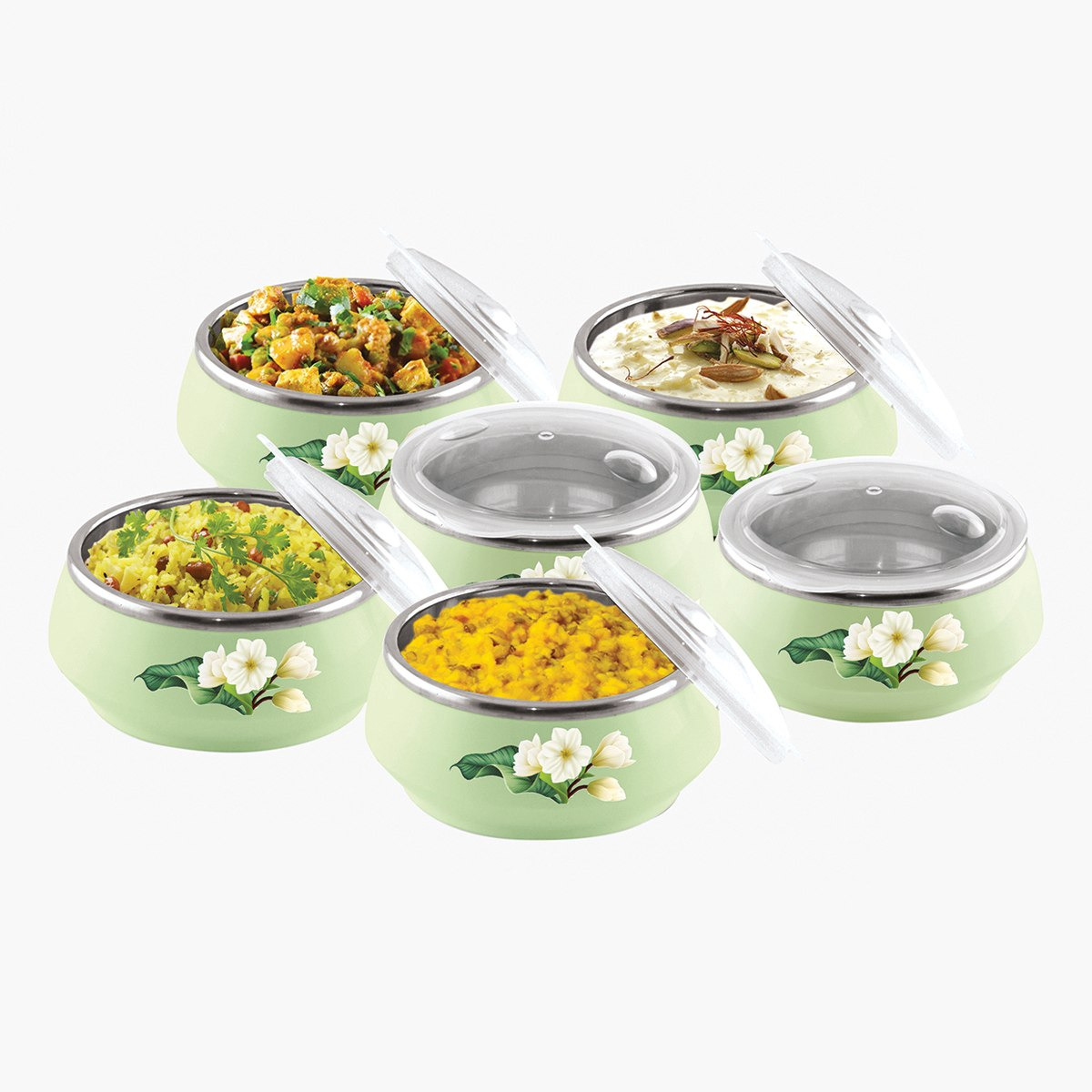 طقم كسرولة عازلة 6 قطع - 255 مل-hbxdecorandfurnishings-tabletop-serveware-image-2