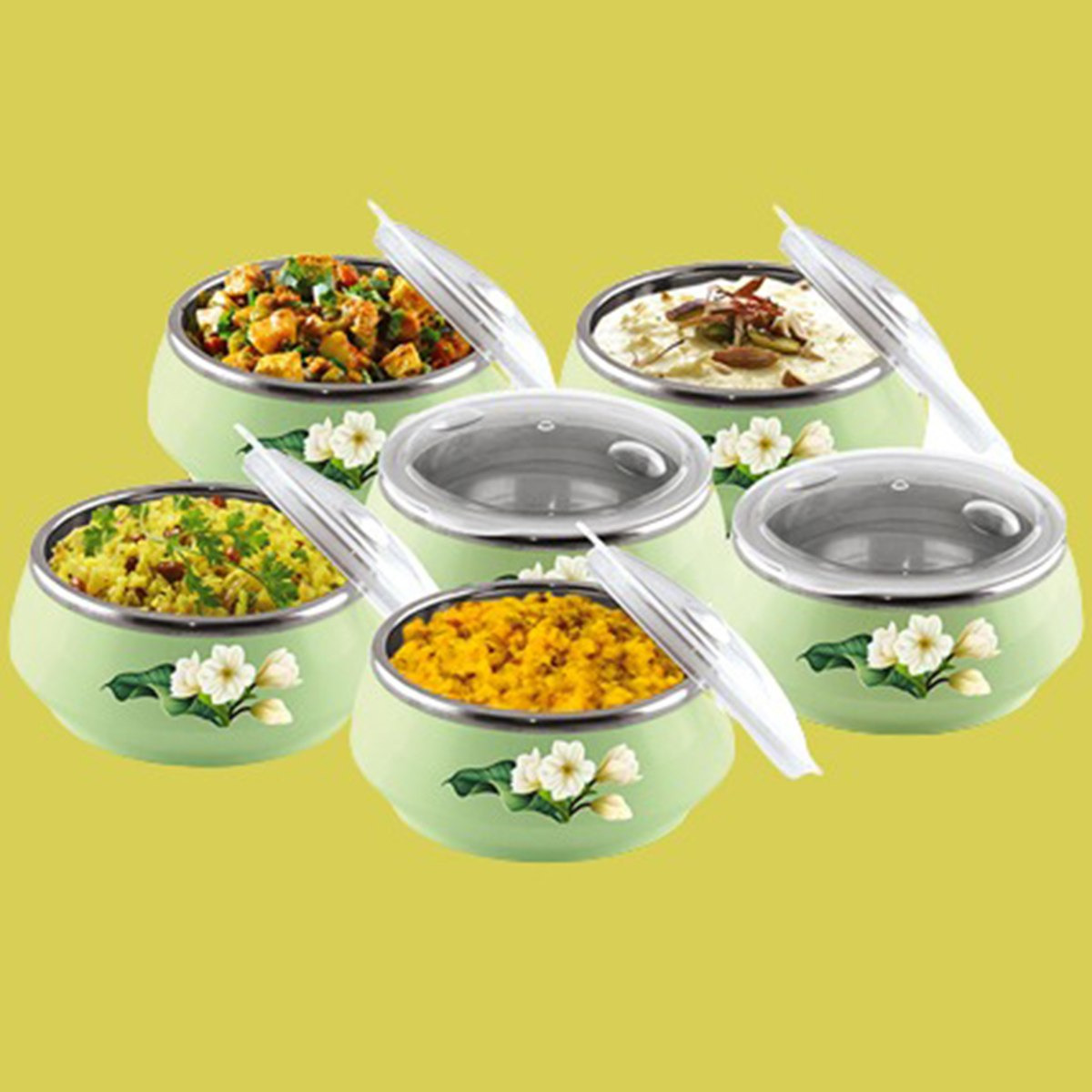 طقم كسرولة عازلة 6 قطع - 255 مل-hbxdecorandfurnishings-tabletop-serveware-image-1