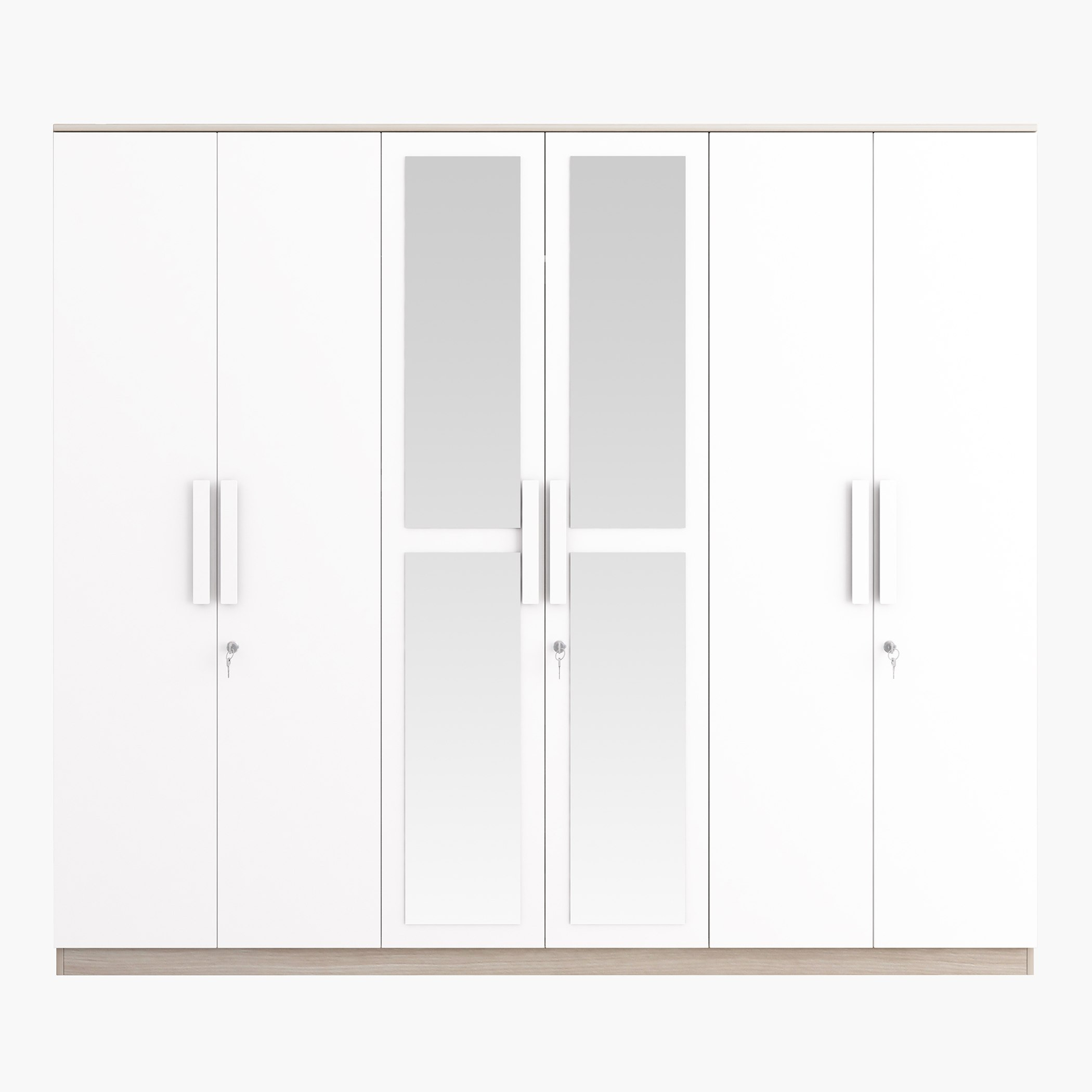 Harvard 6-Door Wardrobe with Mirror-hbxfurniture-wardrobes-image-2