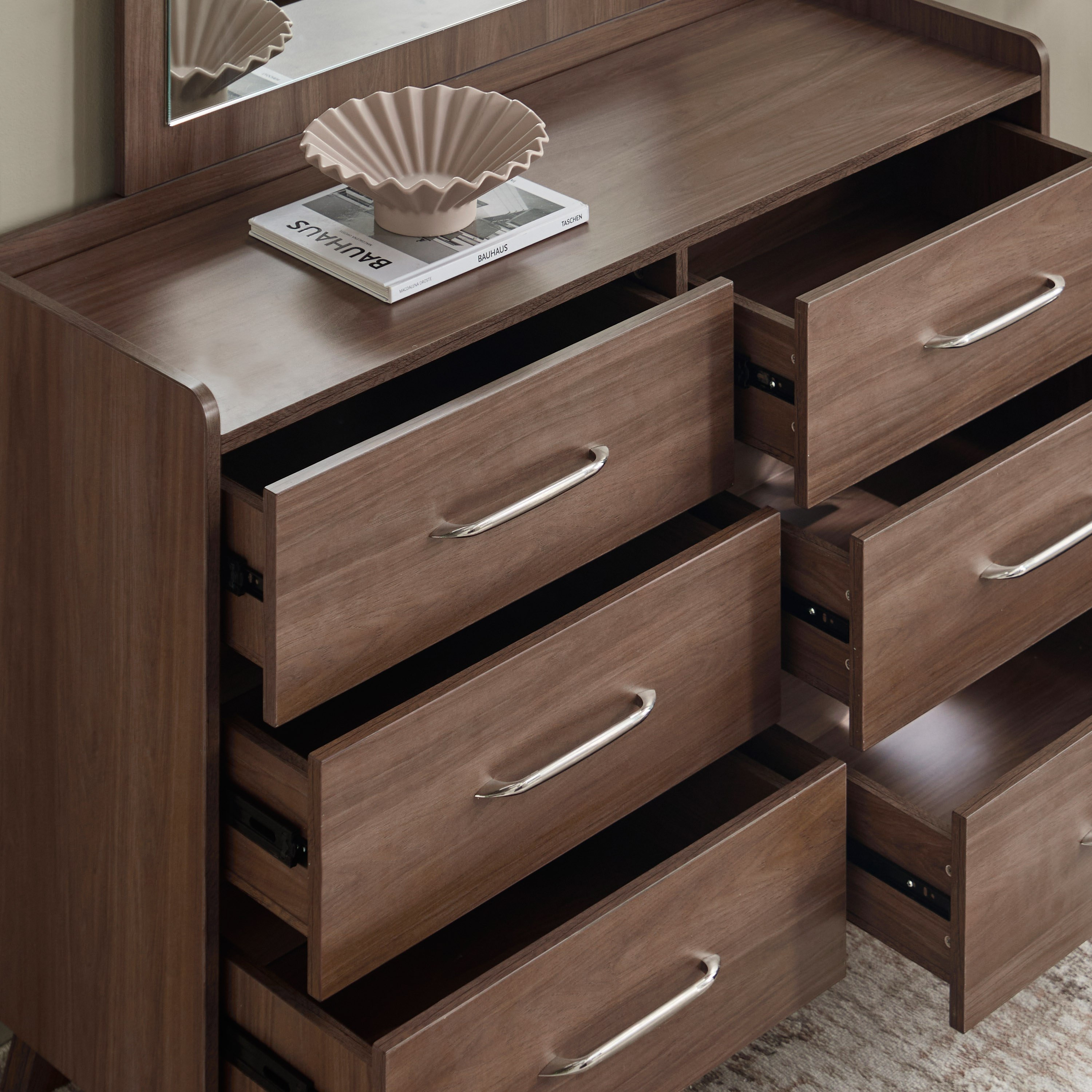 طقم غرفة نوم كينج 5 قطع من هيلتون - 180x200 سم-hbxbedroom-bedsandbedsets-bedroomsets-king-image-16