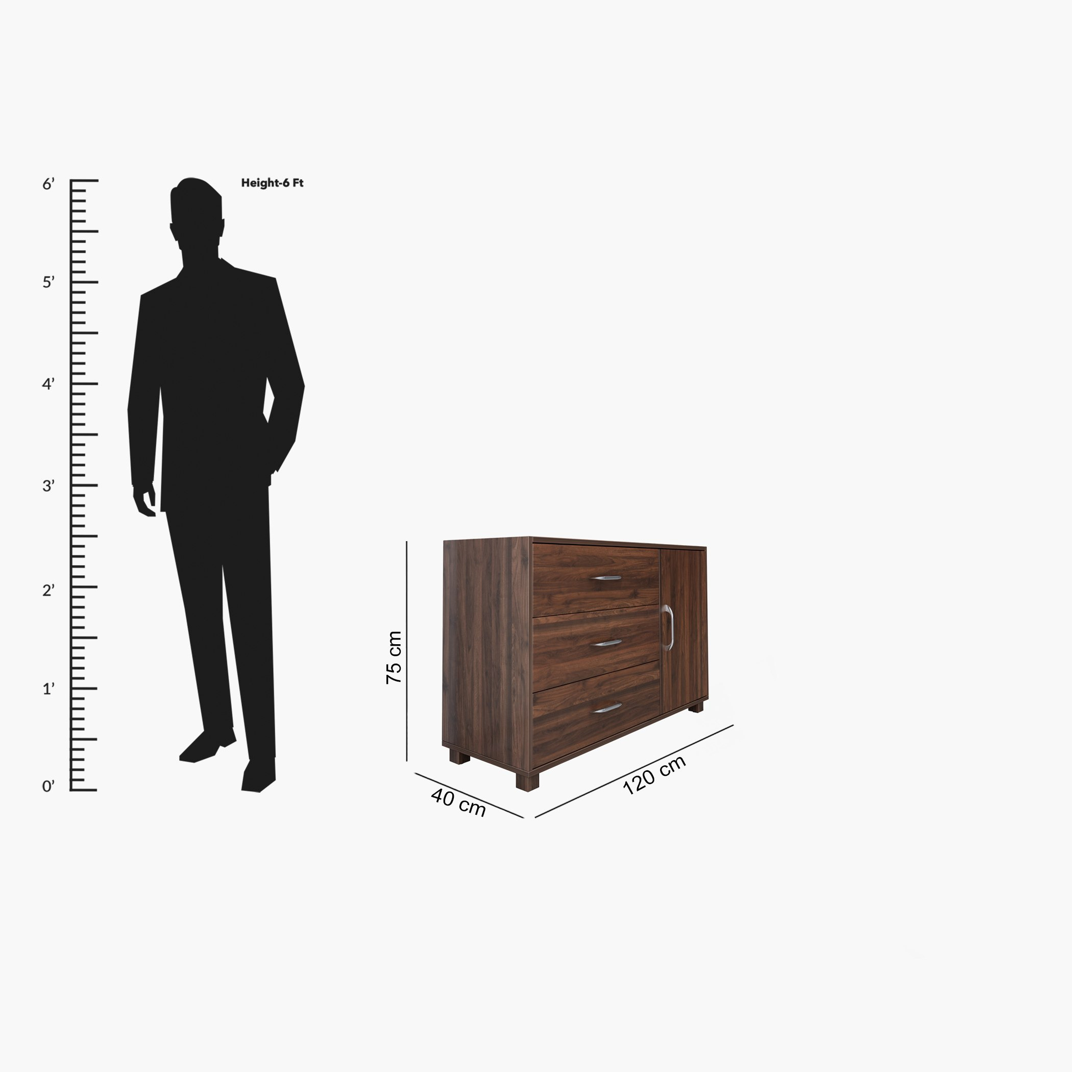 Rockford 3-Drawer 1-Door Dresser without Mirror-hbxfurniture-bedroom-dressersandmirrors-image-7