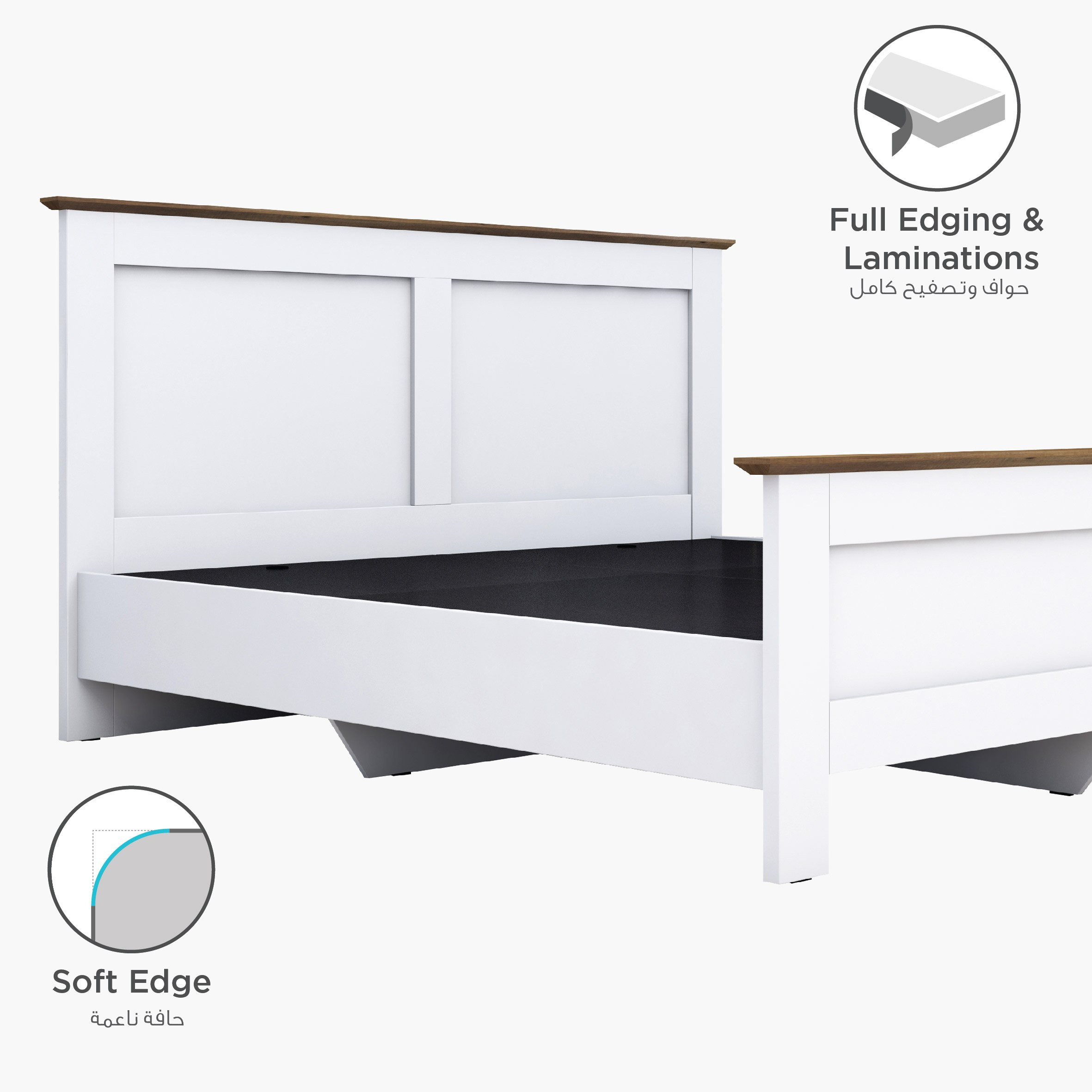 Whitefield 5-Piece King Bedroom Set - 180x200 cm-hbxbedroom-bedsandbedsets-bedroomsets-king-image-15