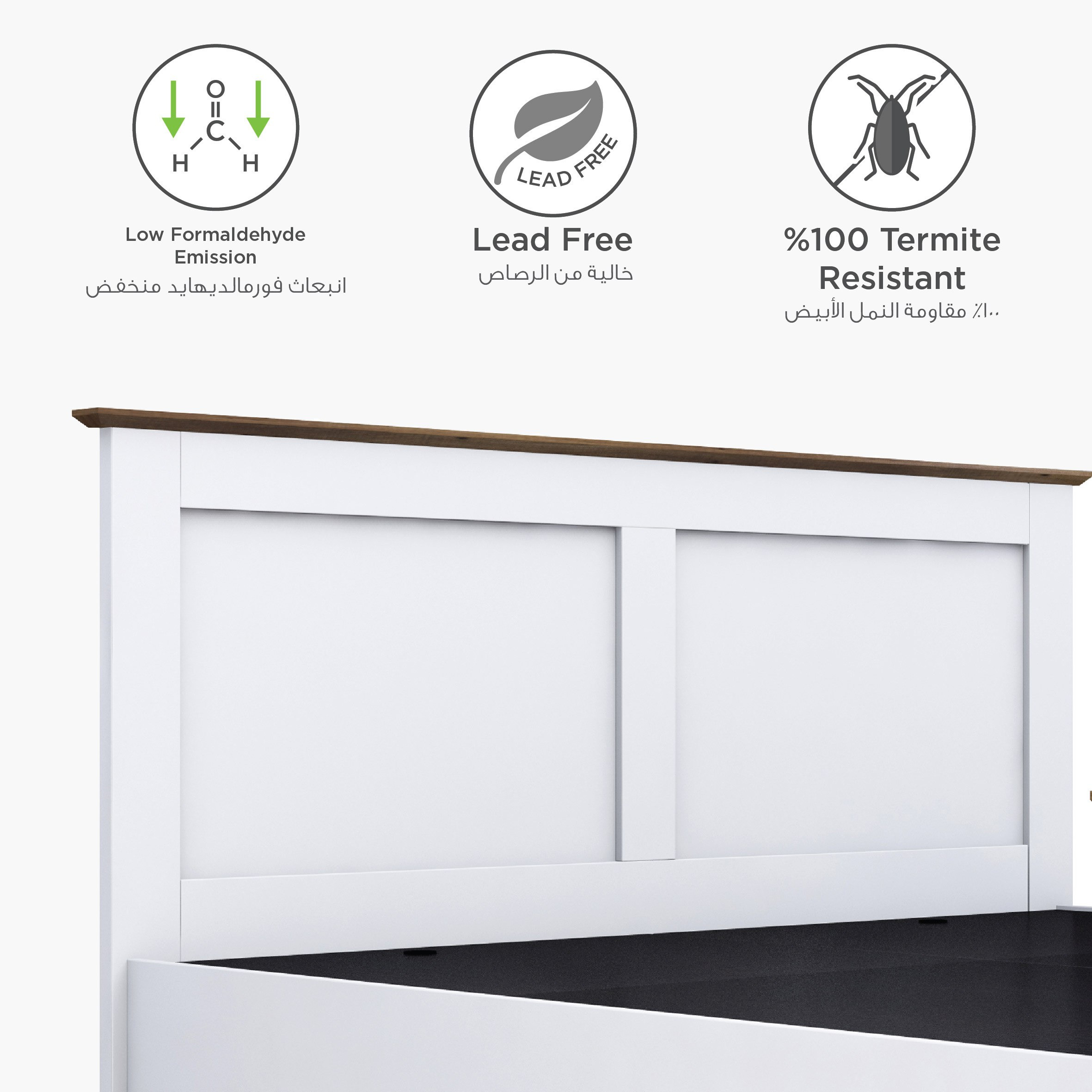 Whitefield 5-Piece King Bedroom Set - 180x200 cm-hbxbedroom-bedsandbedsets-bedroomsets-king-image-19
