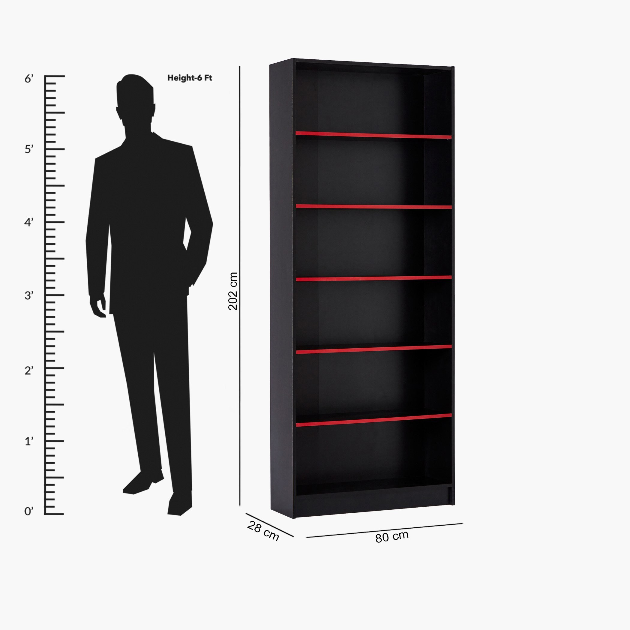 خزانة كتب 6 مستويات من ألفورد أفيان-hbxfurniture-office-bookcases-image-10