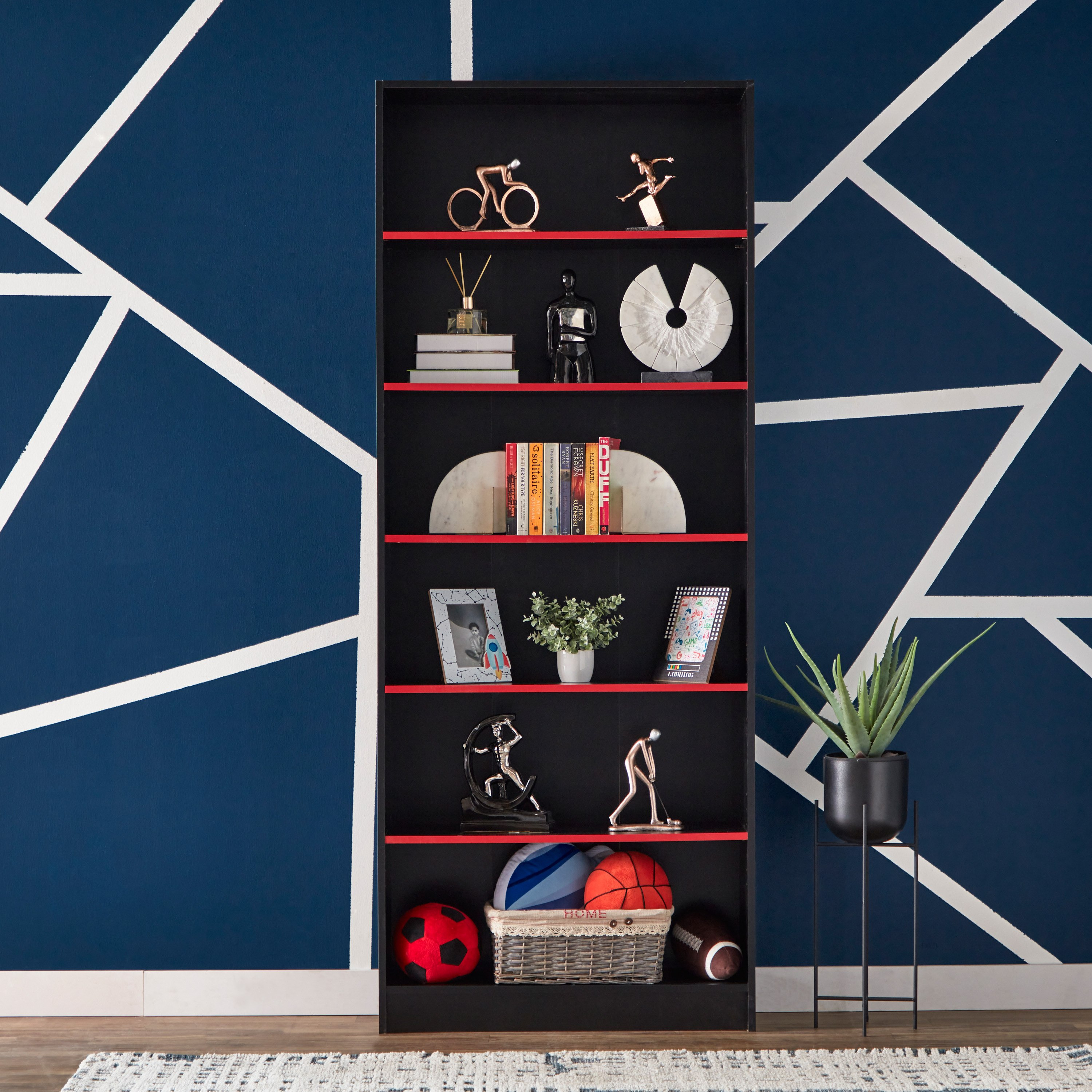 Alford Avian 6-Tier Bookcase-hbxfurniture-office-bookcases-image-2