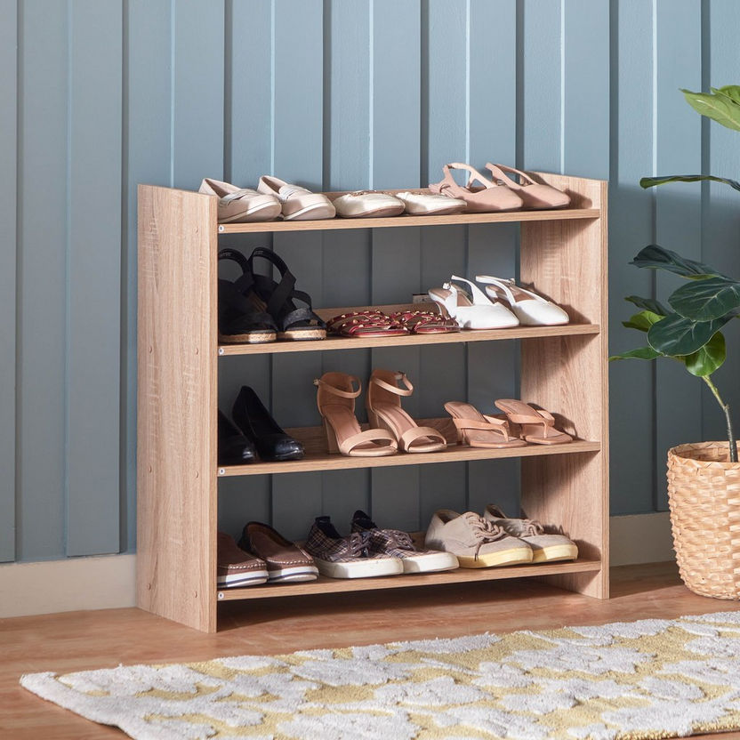 Jazz 12-Pair Shoe Rack with 4 Shelves-Shoe Cabinets and Racks-image-0