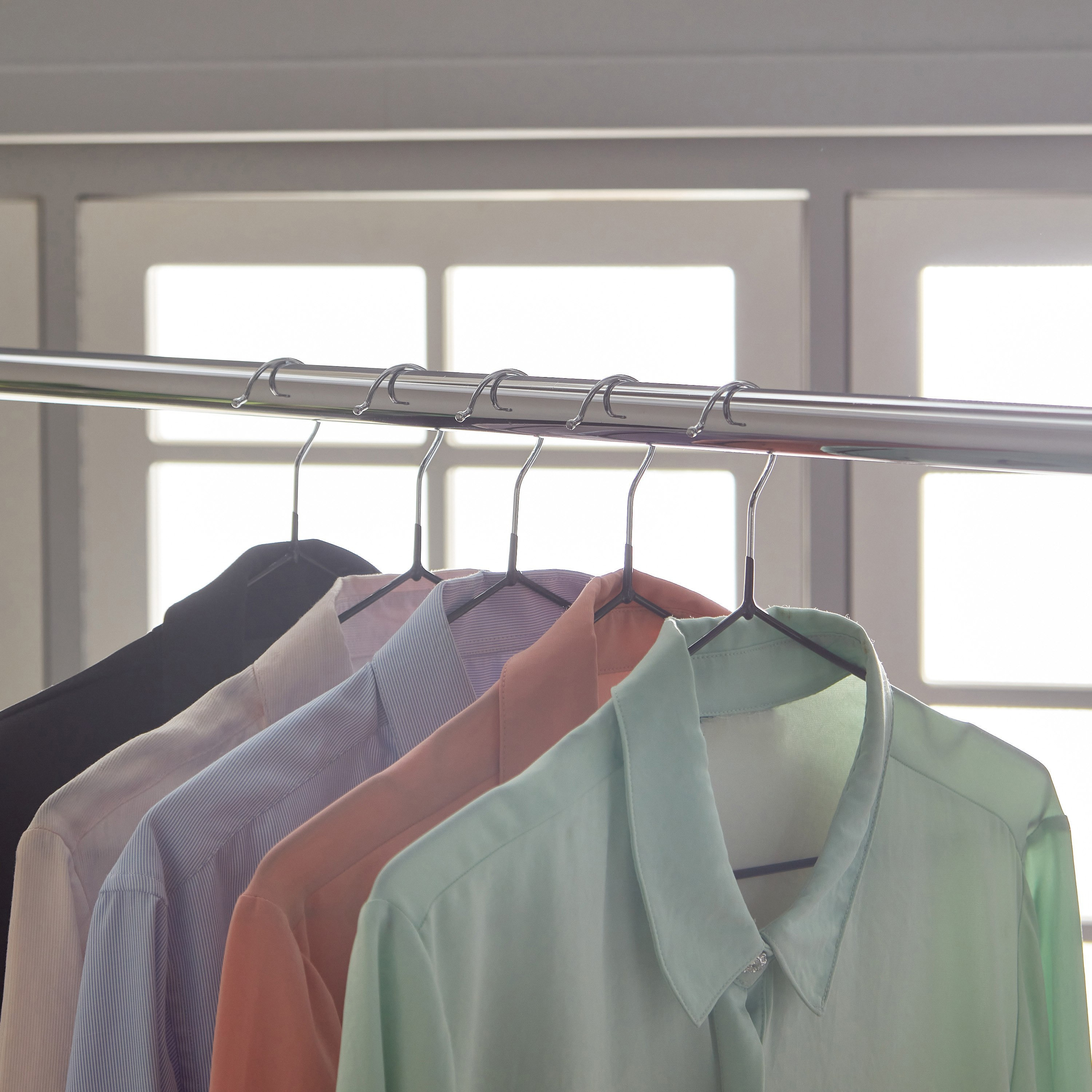 طقم علّاقات معدن مطلية بالمطاط 10 قطع ملونة - 3.2 مم-hbxhomeware-bathandlaundry-clothesdryingracks-image-1