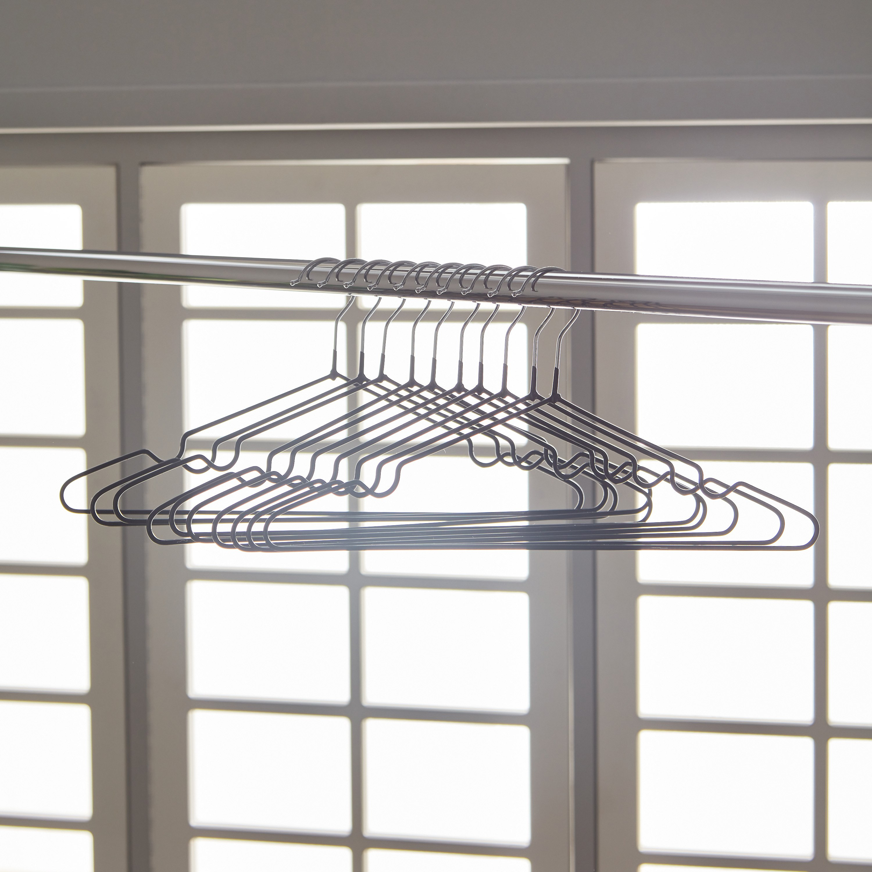 طقم علّاقات معدن مطلية بالمطاط 10 قطع ملونة - 3.2 مم-hbxhomeware-bathandlaundry-clothesdryingracks-image-2