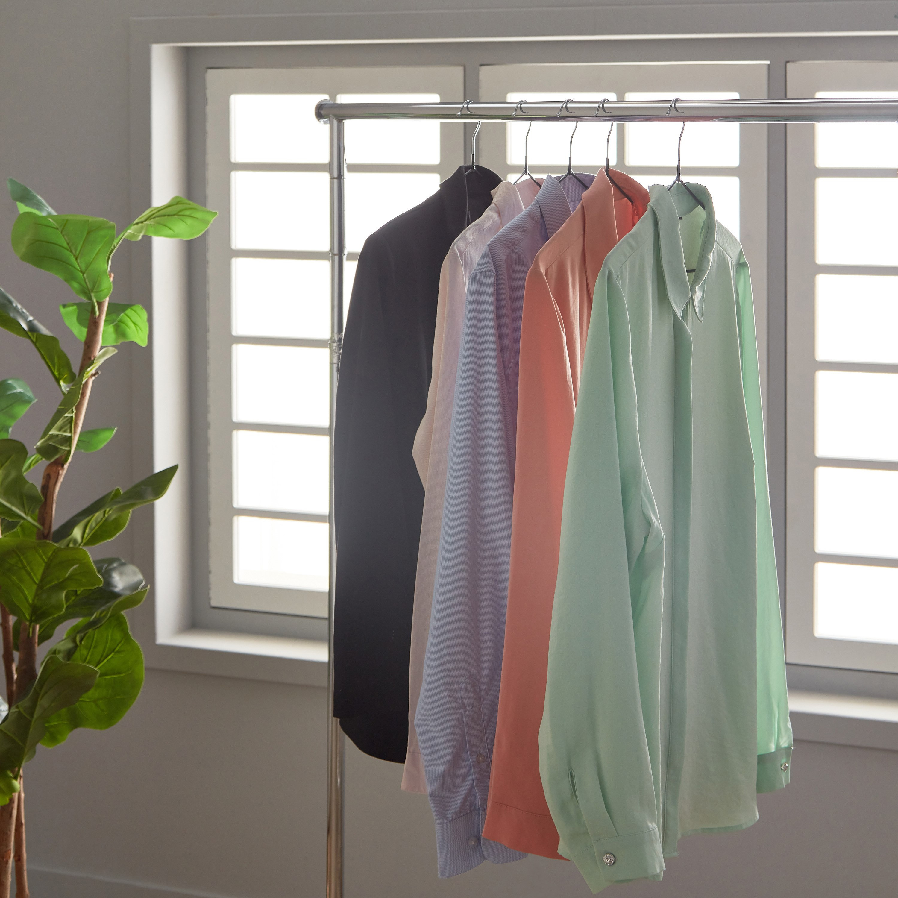 طقم علّاقات معدن مطلية بالمطاط 10 قطع ملونة - 3.2 مم-hbxhomeware-bathandlaundry-clothesdryingracks-image-5