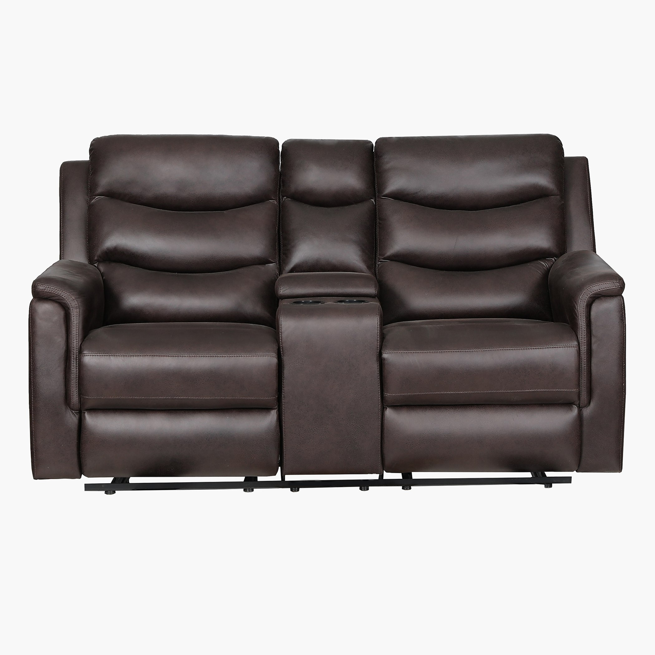 كنبة استرخاء قماش بتصميم جلد مقعدين بكونسول وحامل أكواب من فاتيكان-hbxlivingroom-sofasandarmchairs-sofas-image-12
