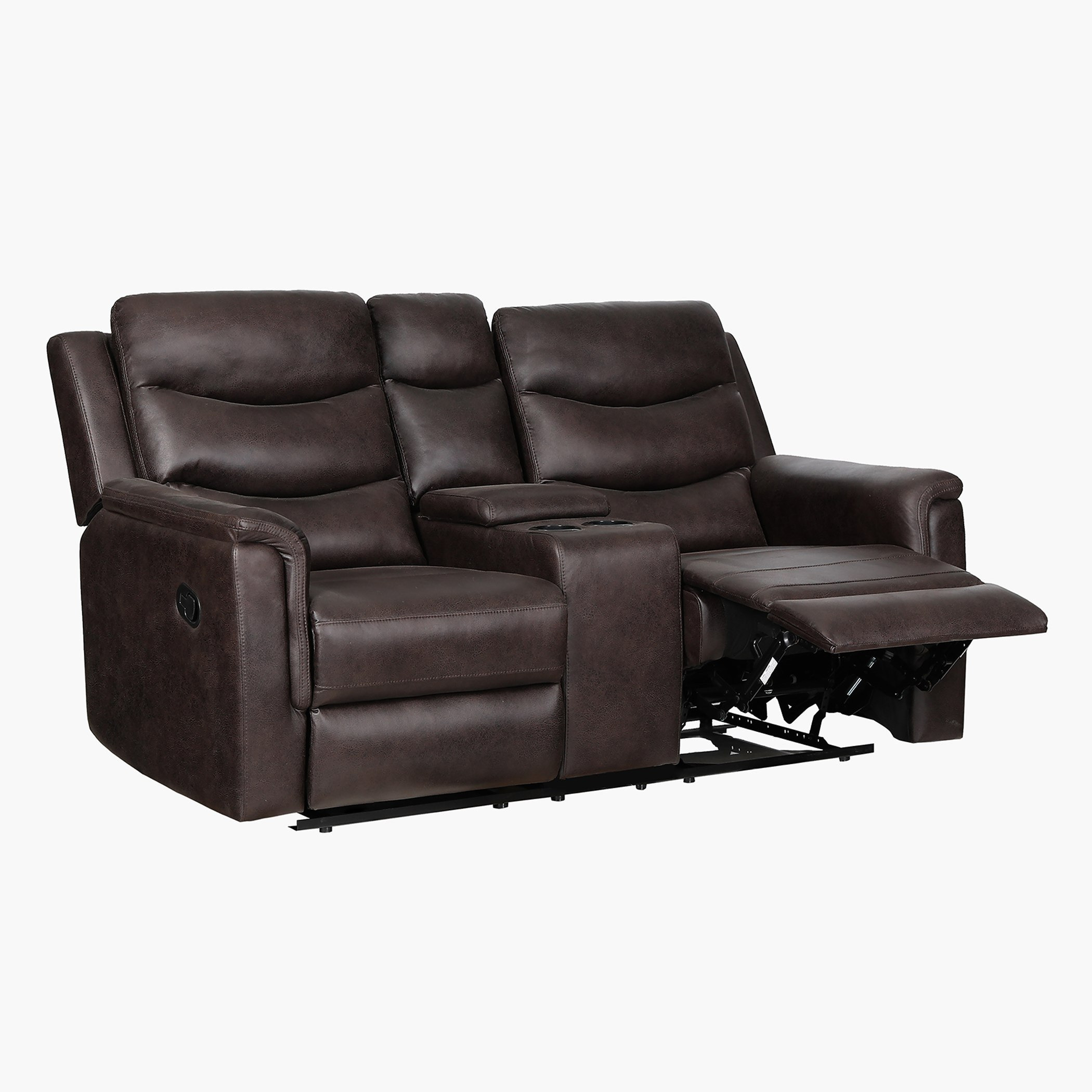 كنبة استرخاء قماش بتصميم جلد مقعدين بكونسول وحامل أكواب من فاتيكان-hbxlivingroom-sofasandarmchairs-sofas-image-13