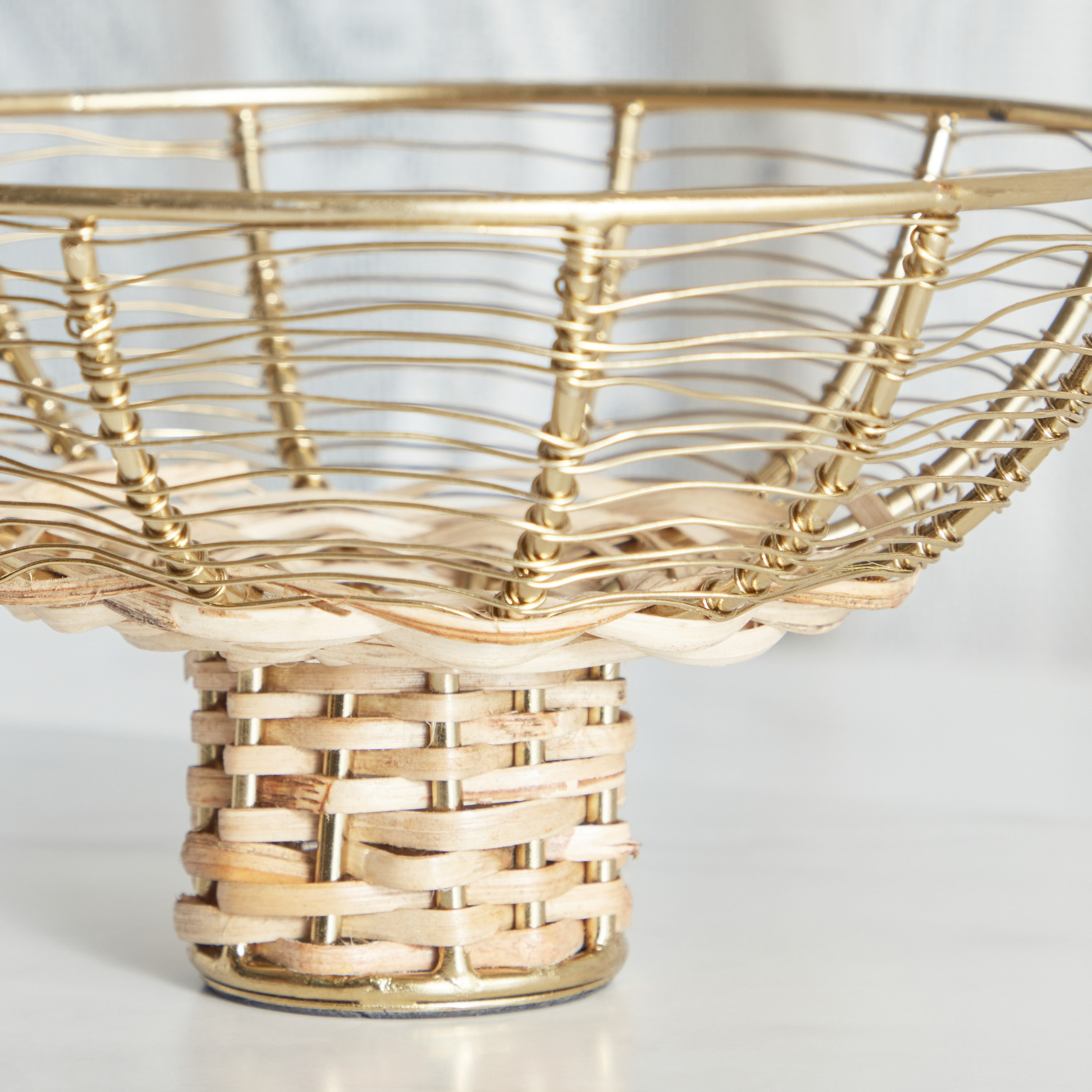 وعاء ديكور معدن وقصب من ويكر -  20x20x10 سم-PROMO_HB_AE_B1G1_250925-image-4