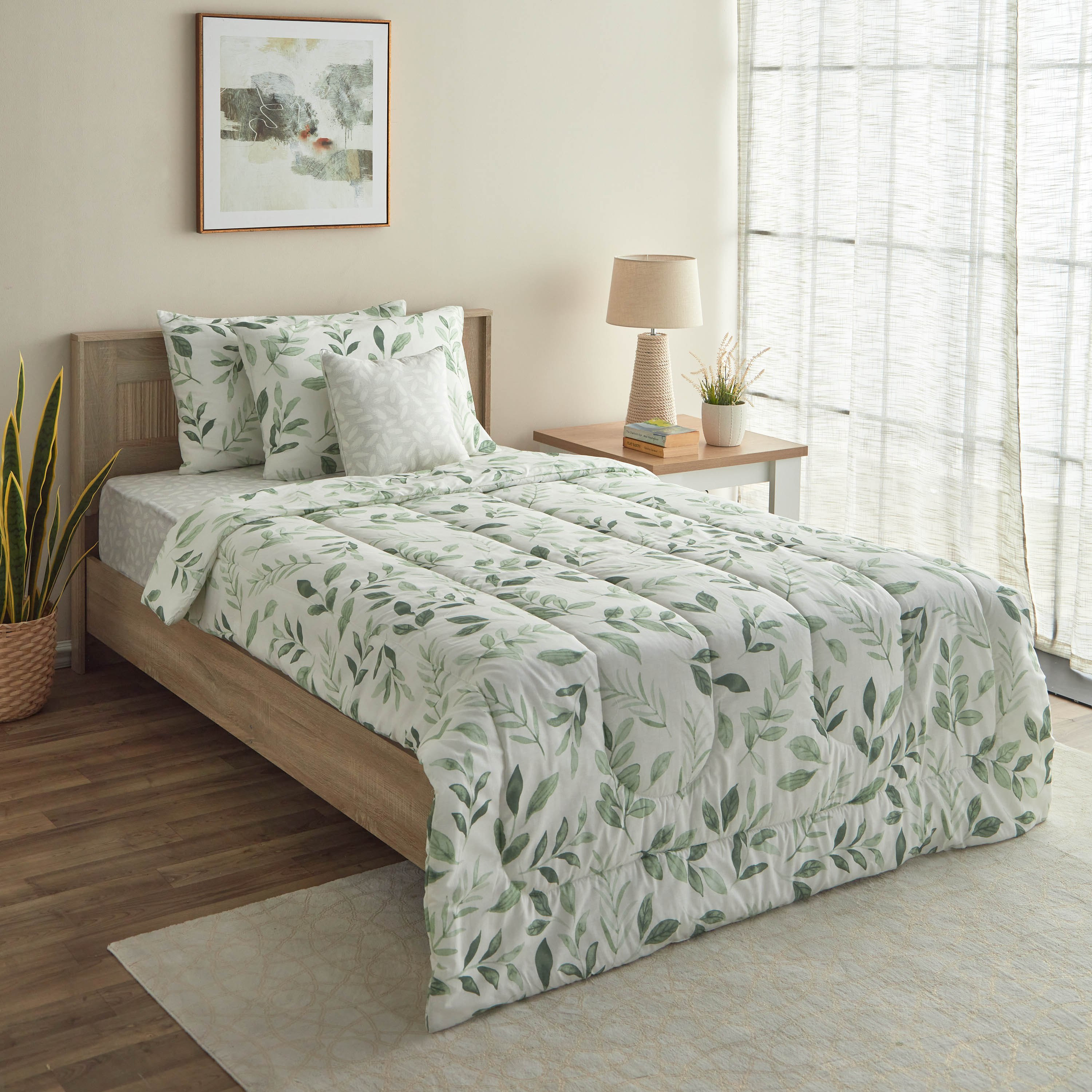 طقم لحاف توين قطن بطبعات 5 قطع من فالنسيا - 160x220 سم-hbxkidsandyouth-beddingandfurnishings-comfortersets-image-1