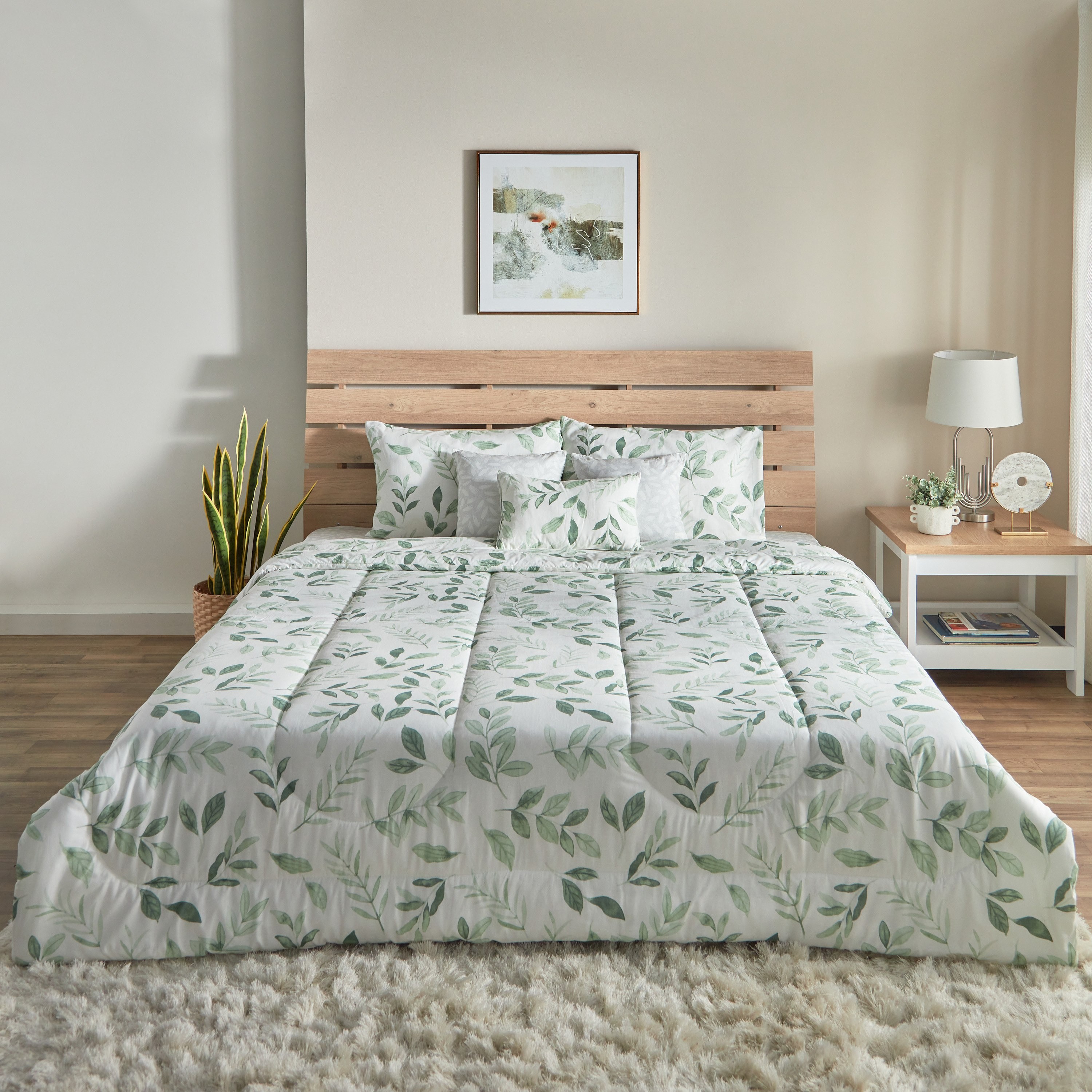 طقم لحاف كينج قطن بطبعات 7 قطع دافني من فالنسيا - 220x240 سم-hbxhomeware-hbxdecorandfurnishings-image-2