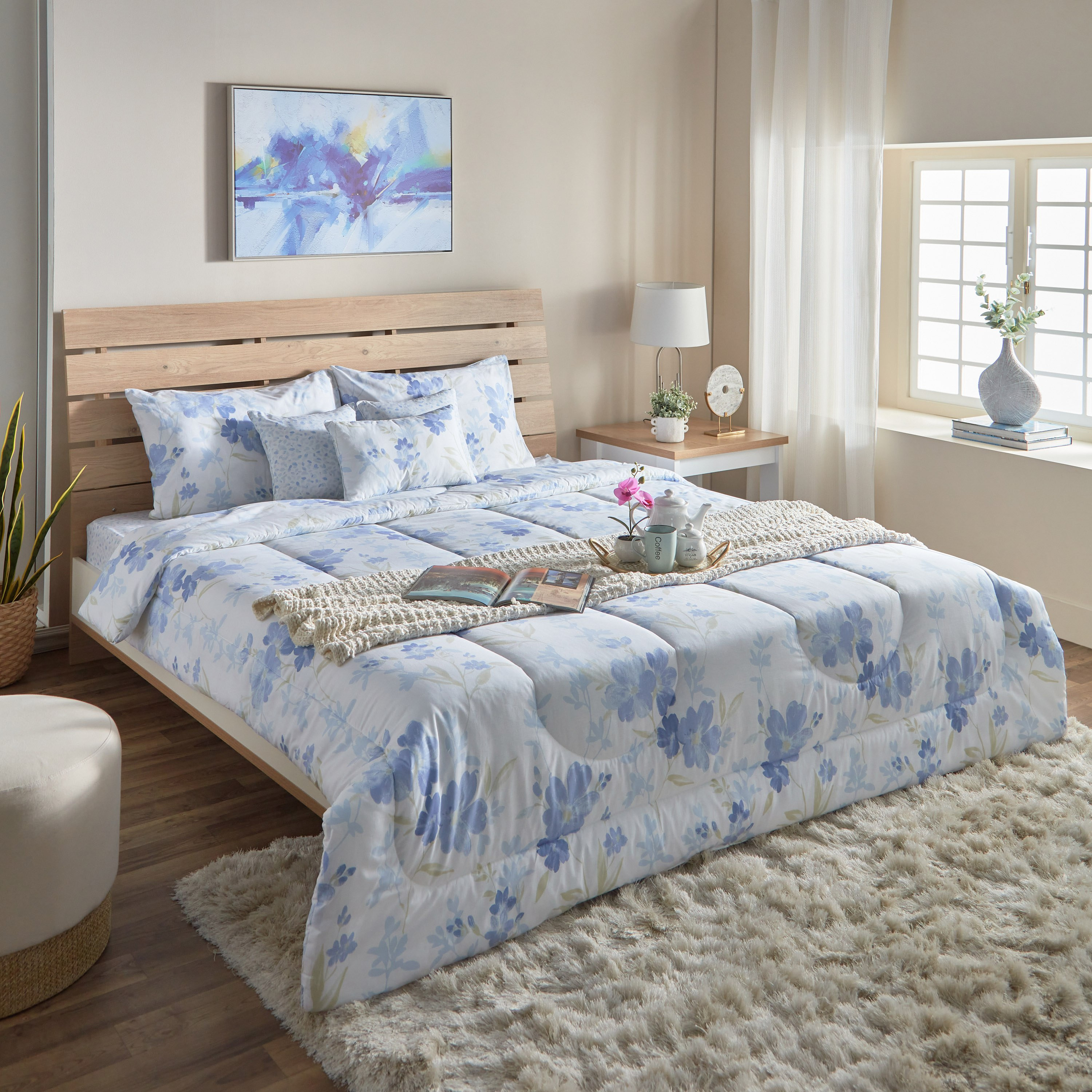 طقم لحاف كينج قطن بطبعات 7 قطع سوفي من فالنسيا - 220x240 سم-hbxhomeware-hbxdecorandfurnishings-image-11