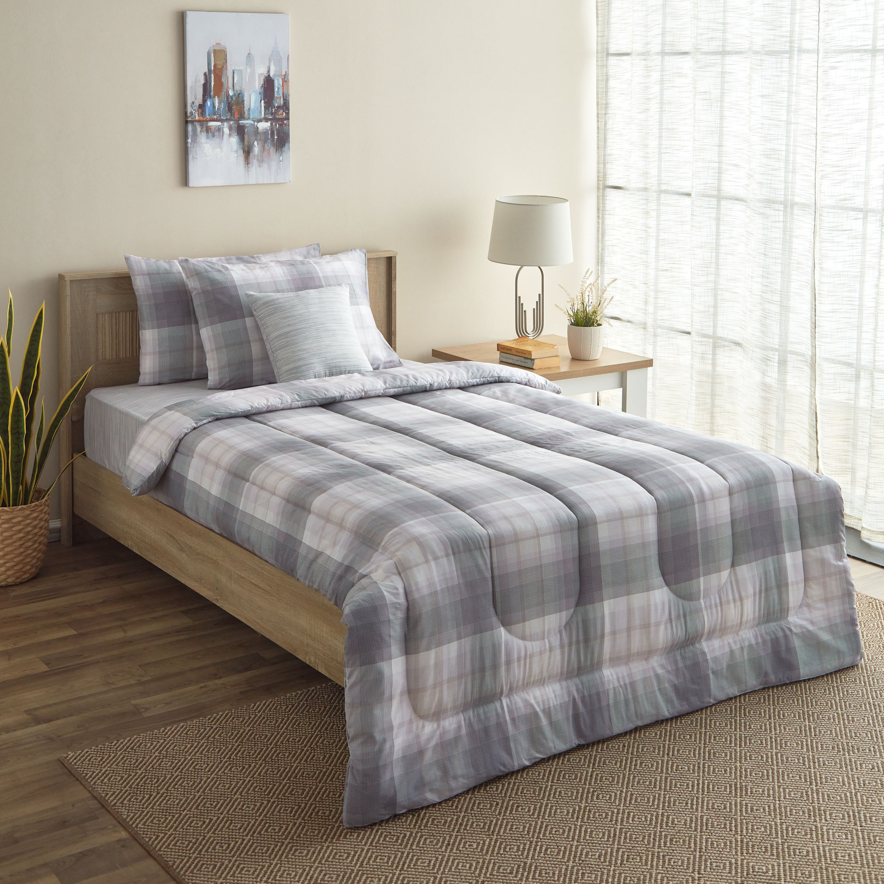 Valencia Udara 5-Piece Printed Twin Cotton BIAB Comforter Set - 160x220 cm-hbxkidsandyouth-beddingandfurnishings-comfortersets-image-1