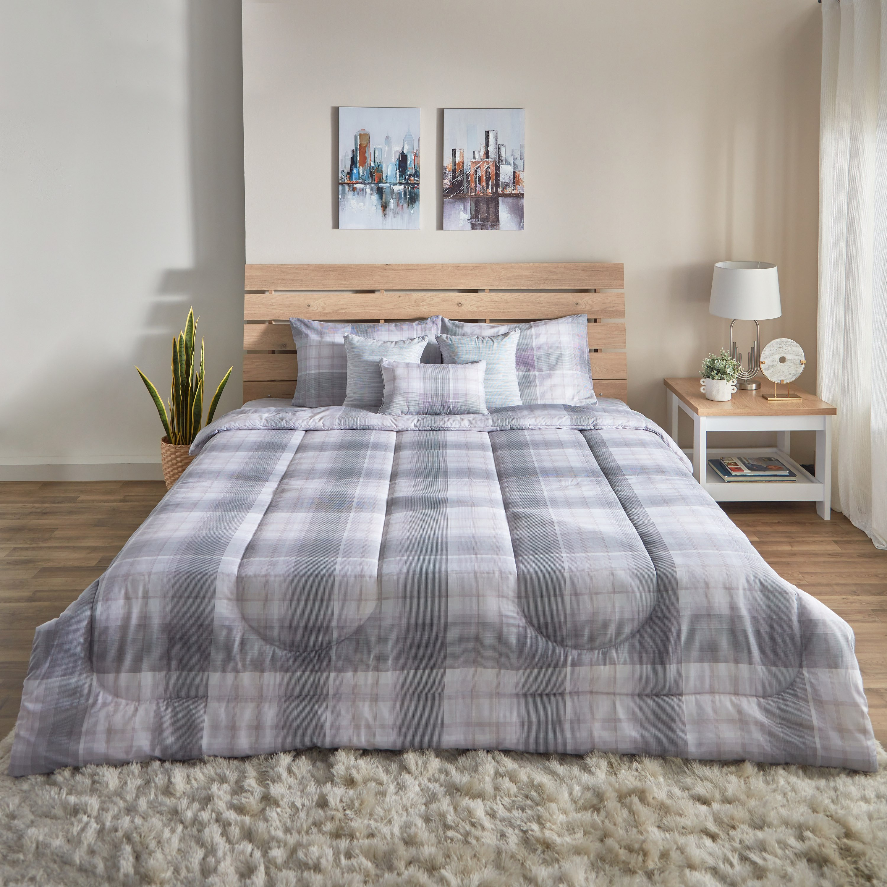 طقم لحاف كينج قطن بطبعات 7 قطع من فالنسيا أودارا - 220x240 سم-hbxhomeware-bedding-bedinabag-image-2