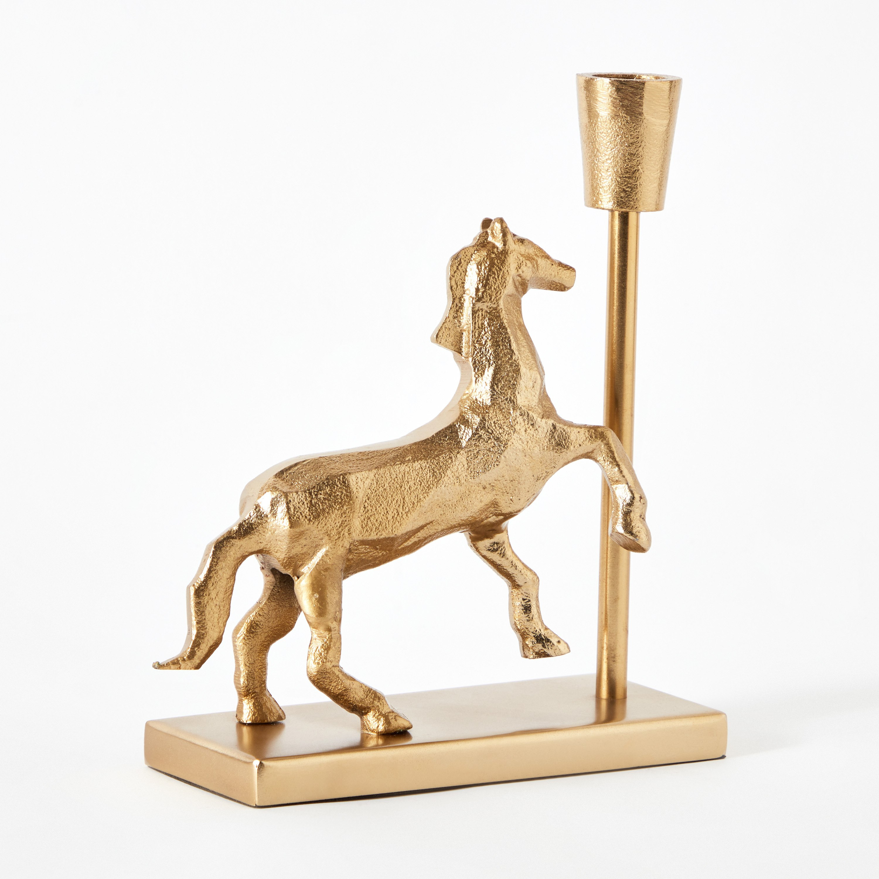 حامل شموع حصان ألومنيوم من جاكس - 16.5x7x20 سم-hbxlivingroom-decorandaccessories-candleholders-image-7