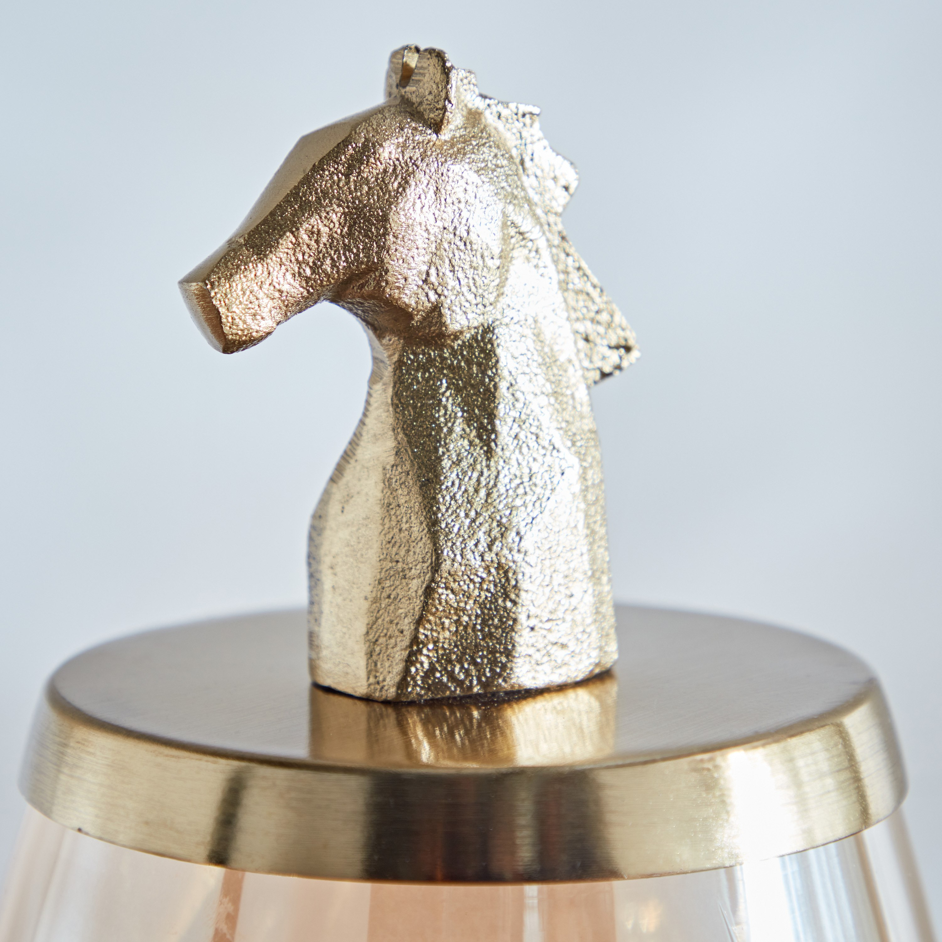 جرة ديكور من المعدن والزجاج بتصميم حصان من جاكس - 14.5x22 سم-hbxhomeware-homedecor-figurinesandornaments-image-4