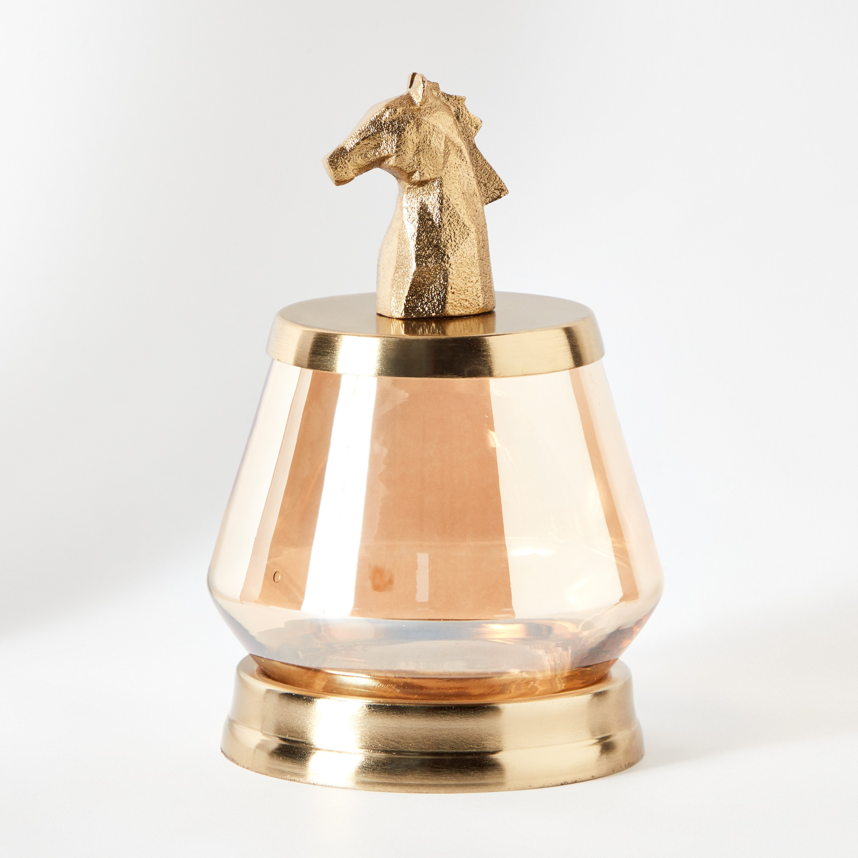 جرة ديكور من المعدن والزجاج بتصميم حصان من جاكس - 14.5x22 سم-hbxhomeware-homedecor-figurinesandornaments-image-6