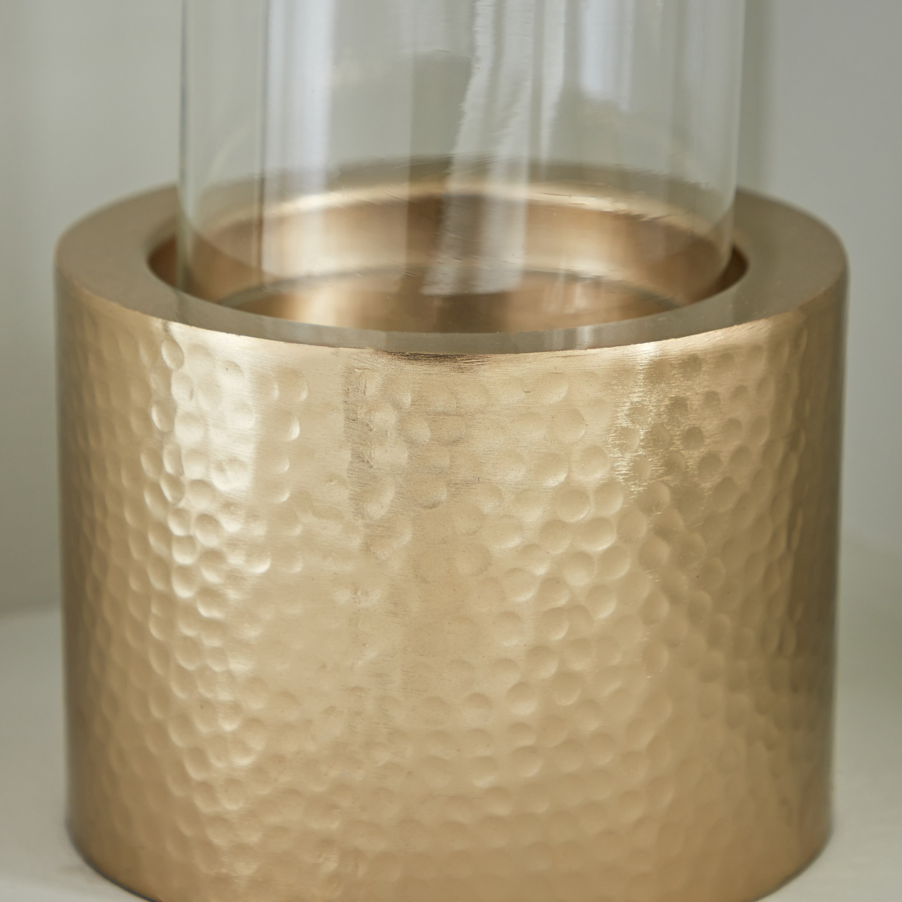 Alpha Textured Metal Candleholder with Glass - 12.5x11.3x10.5 cm-hbxlivingroom-decorandaccessories-candleholders-image-4