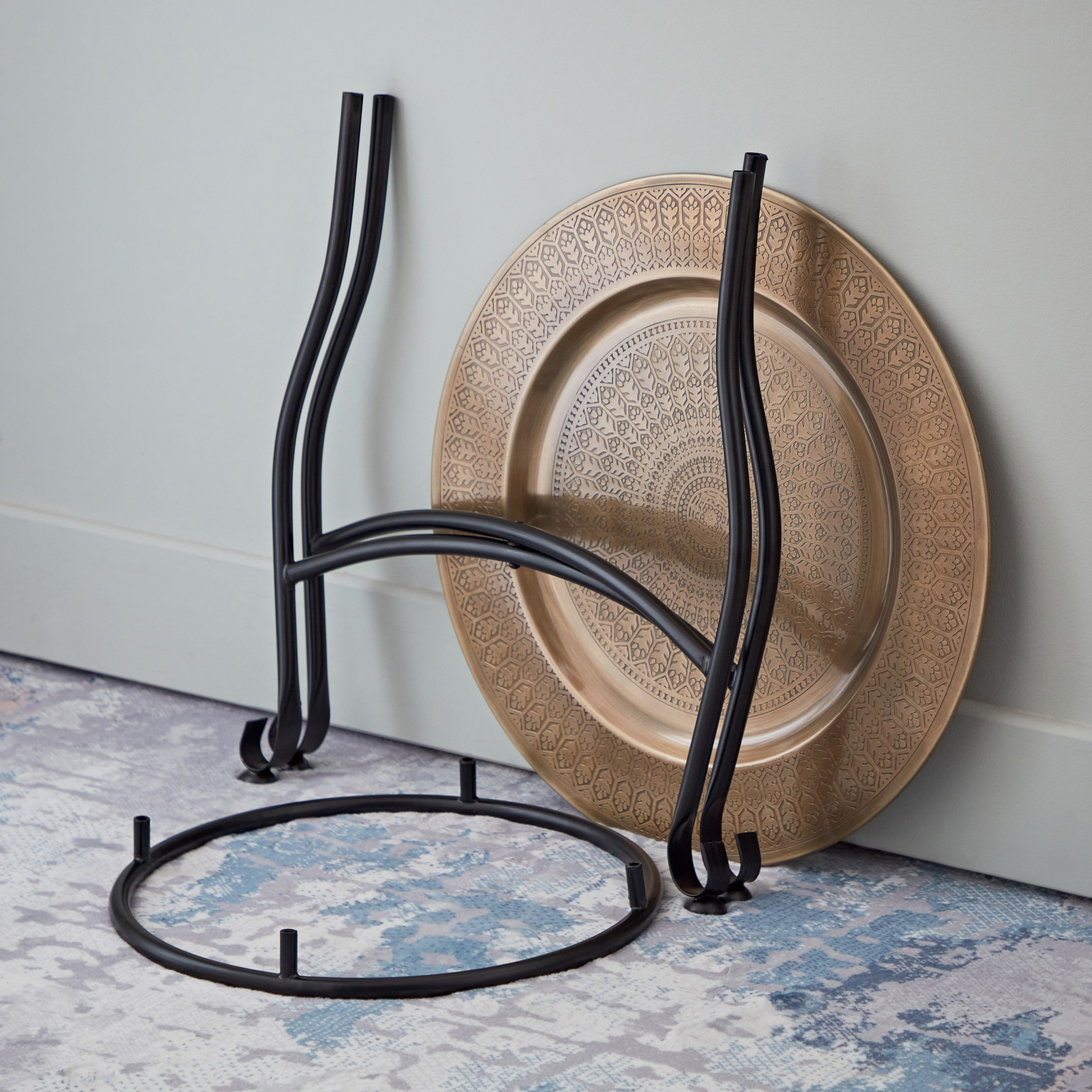 Alpha Metal Accent Tray Table - 40x40x45 cm-hbxhomeware-homedecor-figurinesandornaments-image-4