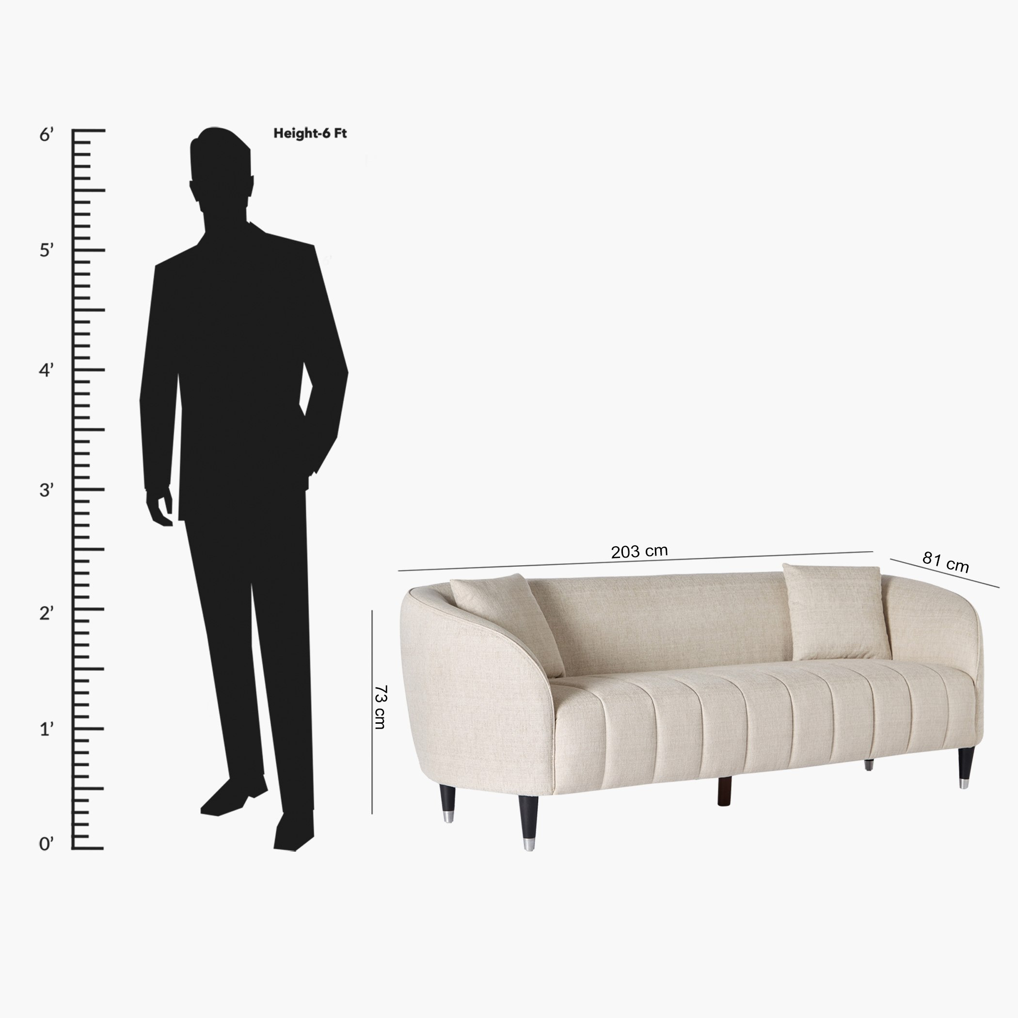 Felix 3-Seater Fabric Sofa with 2 Cushions-hbxlivingroom-sofasandarmchairs-sofas-image-13