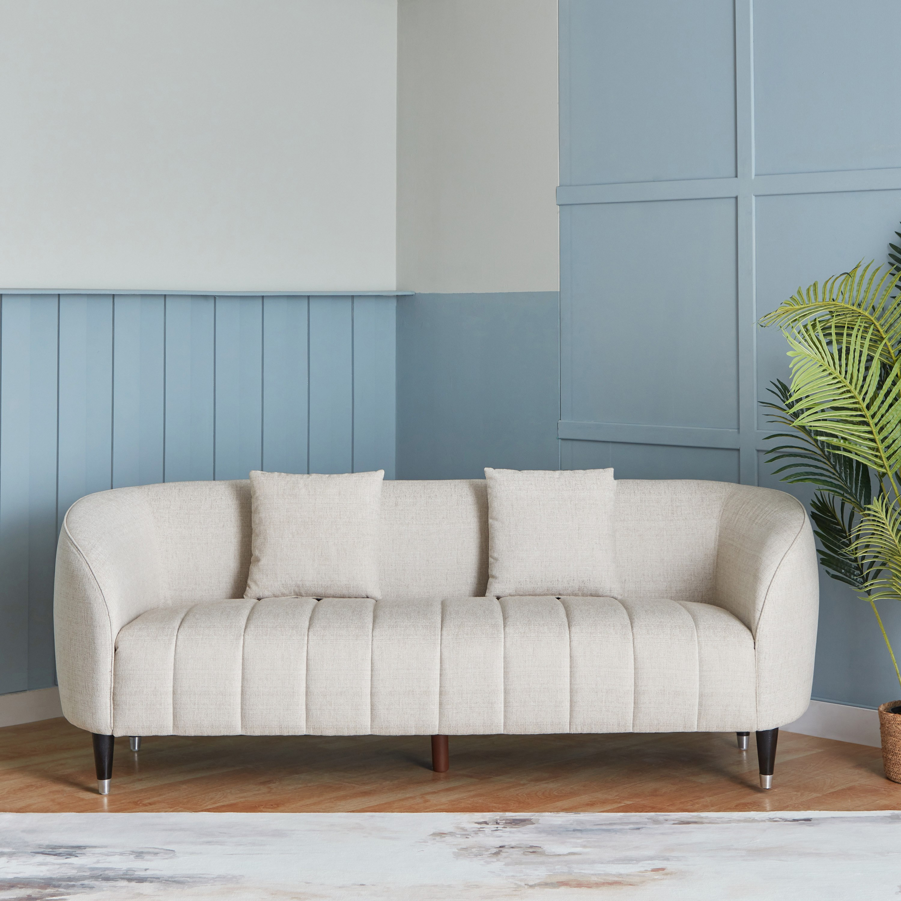 Buy Felix 3 Seater Fabric Sofa with 2 Cushions Online in UAE Homebox