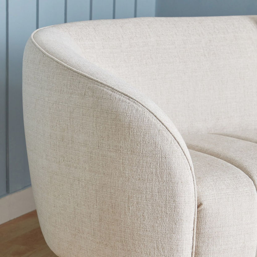 Felix 3-Seater Fabric Sofa with 2 Cushions-Sofas-image-3