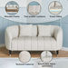 Felix 2-Seater Fabric Sofa with 2 Cushions-Sofas-thumbnail-4
