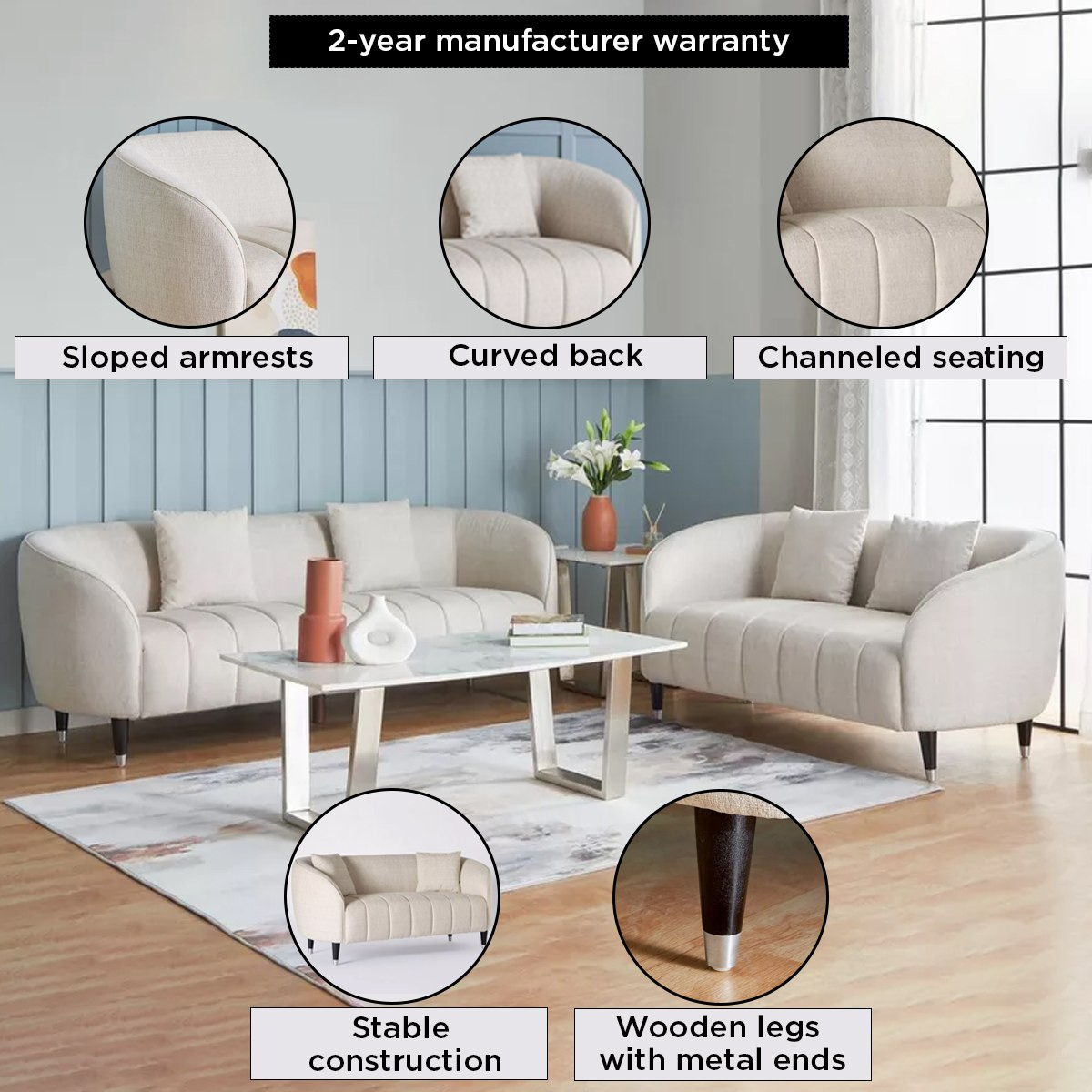 كنبة قماش مقعدين مع وسادتين - فيليكس-hbxlivingroom-sofasandarmchairs-sofas-image-6