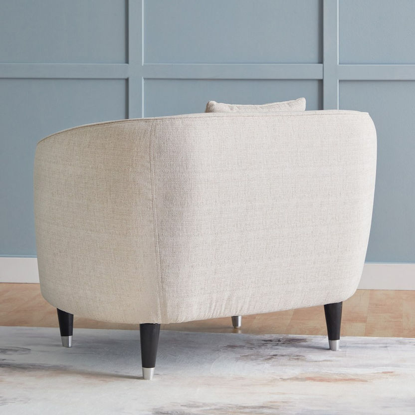 Felix Fabric Armchair with Cushion-Armchairs-image-2