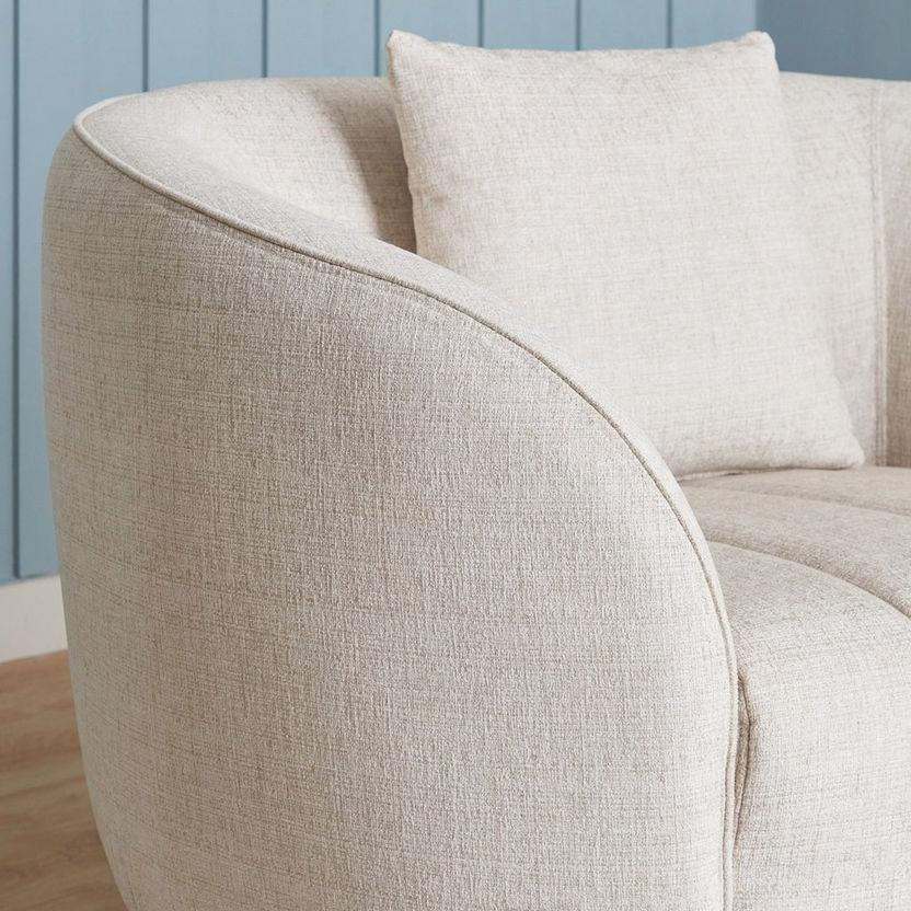 Felix Fabric Armchair with Cushion-Armchairs-image-3