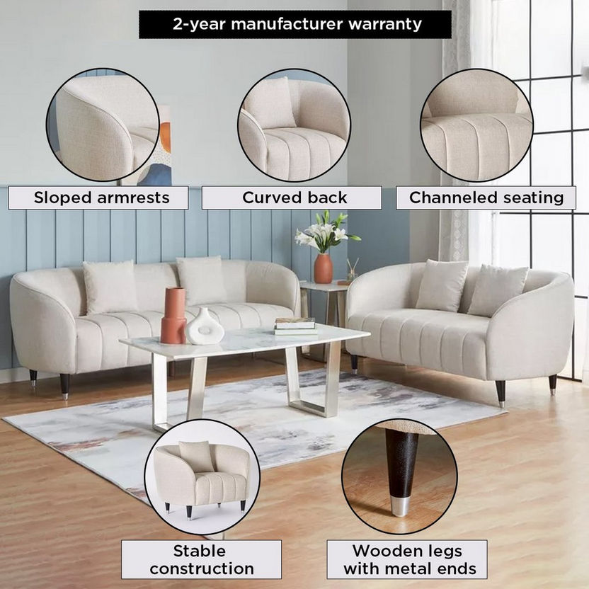 Felix Fabric Armchair with Cushion-Armchairs-image-5