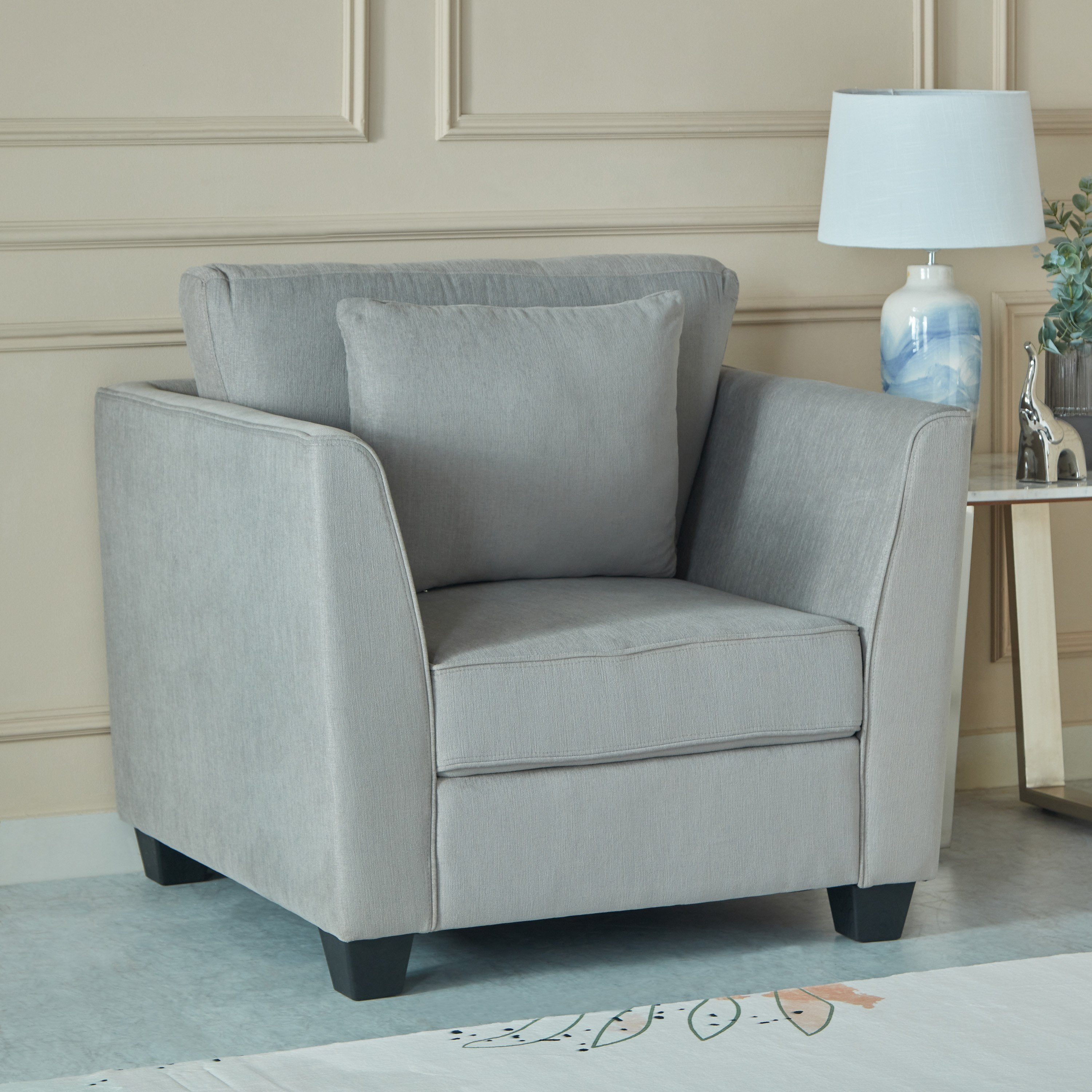 Sydney Fabric Armchair with Cushion-hbxlivingroom-sofasandarmchairs-sofas-image-1