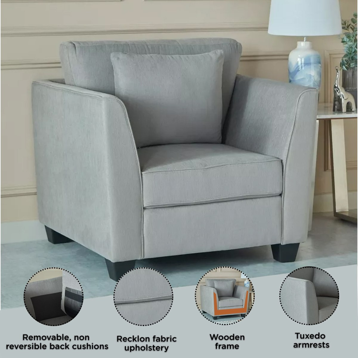 Sydney Fabric Armchair with Cushion-hbxlivingroom-sofasandarmchairs-sofas-image-5