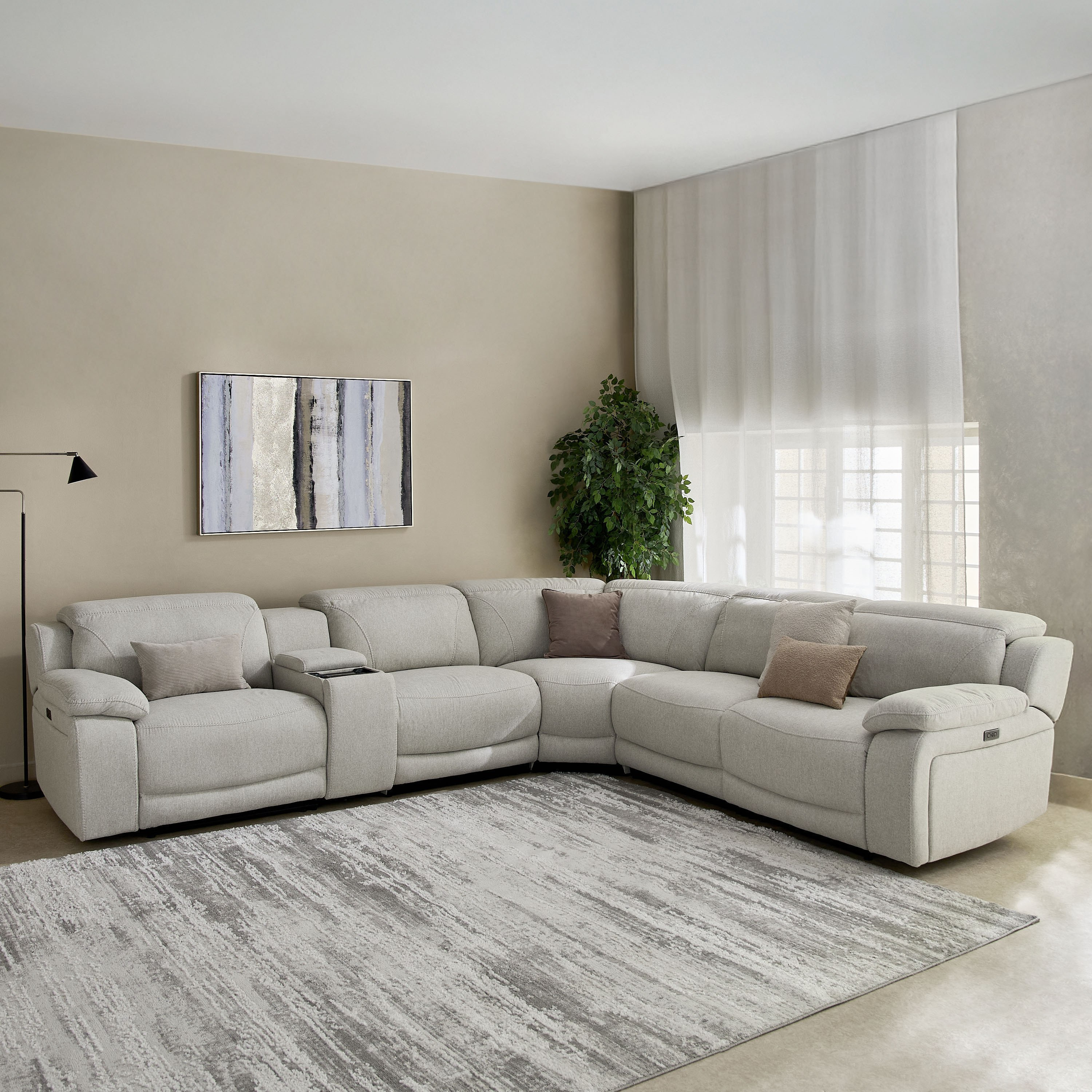 كنبة استرخاء ركنية مرِنة بـ5 مقاعد ومسند رأس قابل للتعديل وشاحن لاسلكي من طوكيو-hbxlivingroom-sofasandarmchairs-cornersofas-image-21