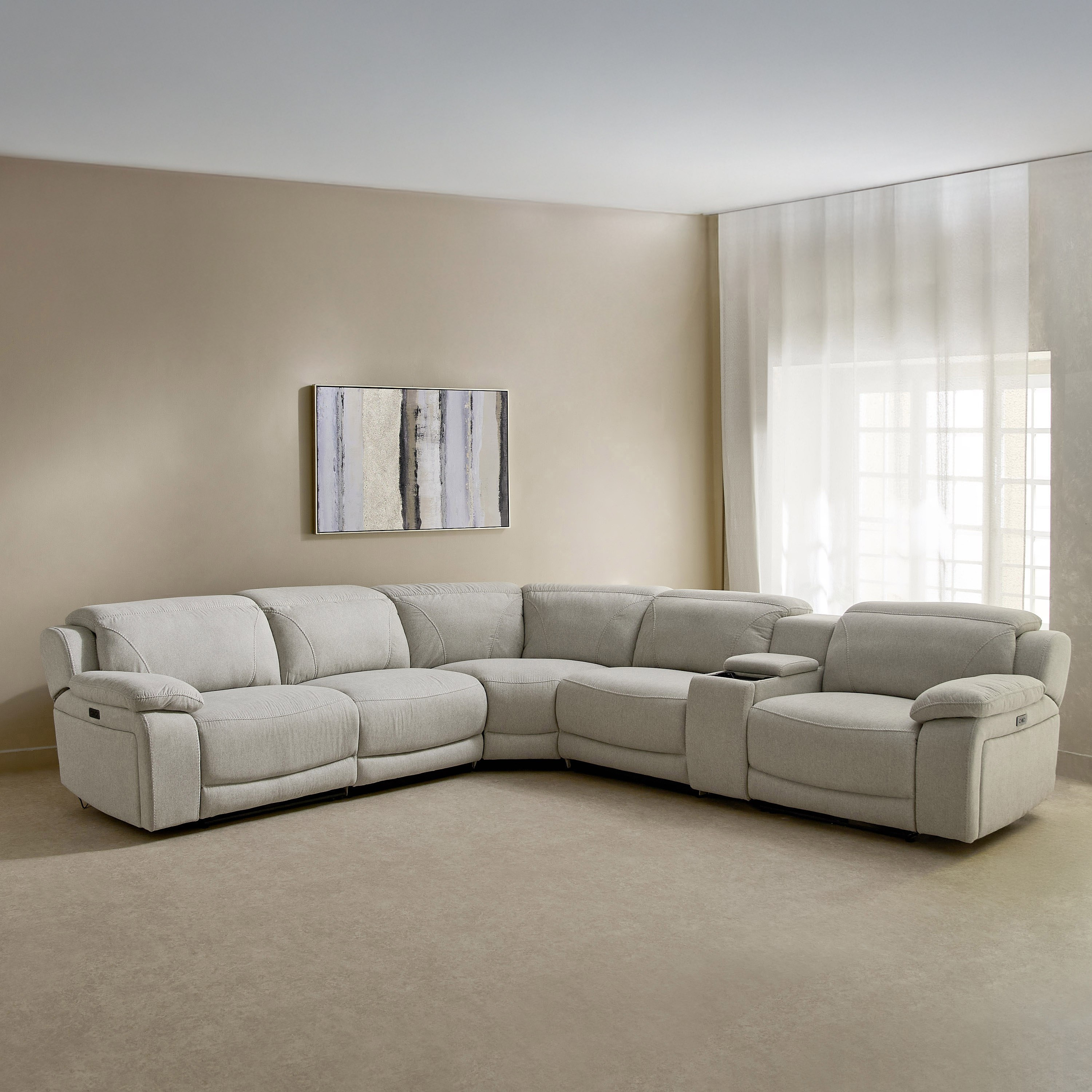 كنبة استرخاء ركنية مرِنة بـ5 مقاعد ومسند رأس قابل للتعديل وشاحن لاسلكي من طوكيو-hbxlivingroom-sofasandarmchairs-cornersofas-image-22